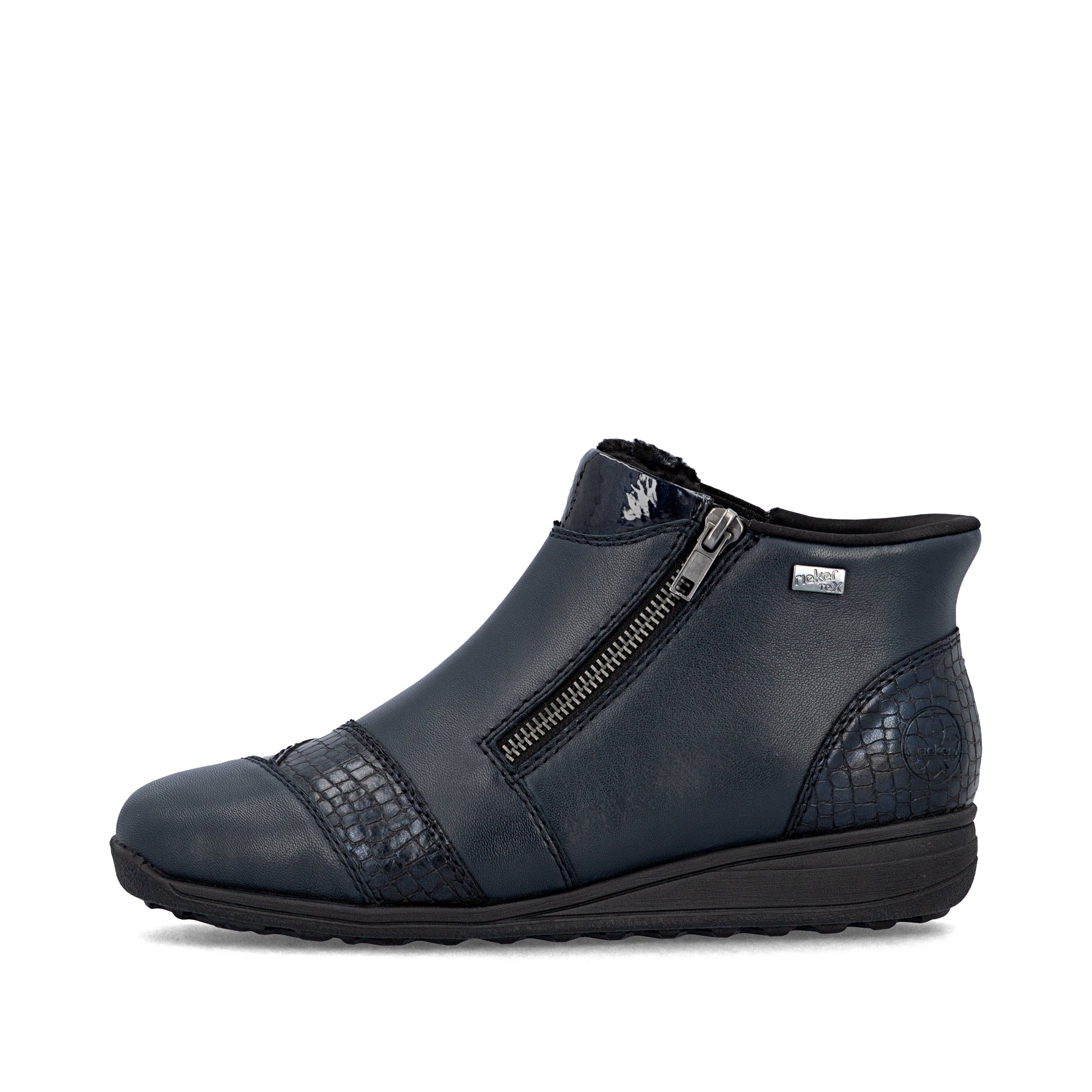 Blue Zip Boots for Women | Rieker 47254-14
