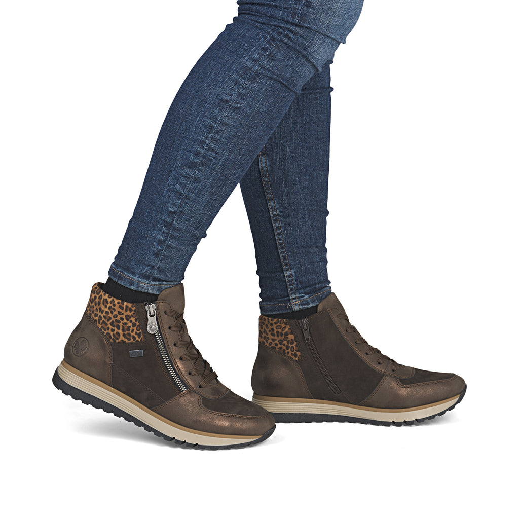 Brown Zip Boots for Women | Rieker 49040-24