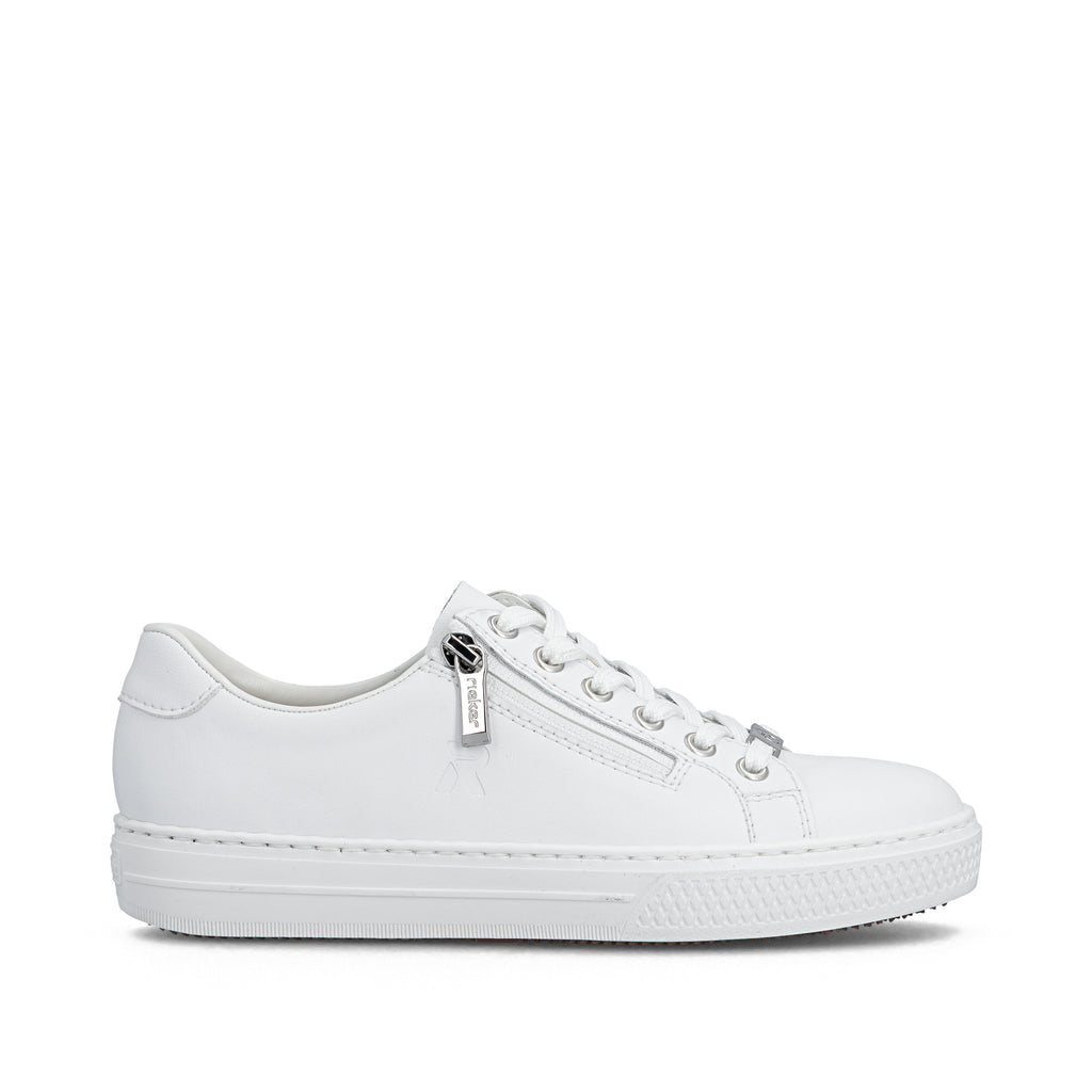 White Zip Shoes for Women | Rieker L59L1-83
