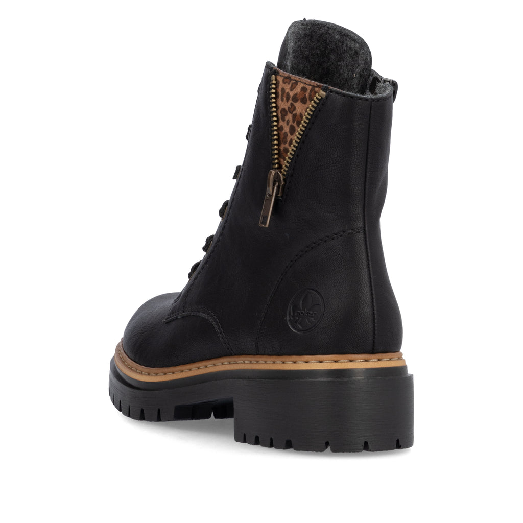 Black Zip Boots for Women | Rieker 72617-00