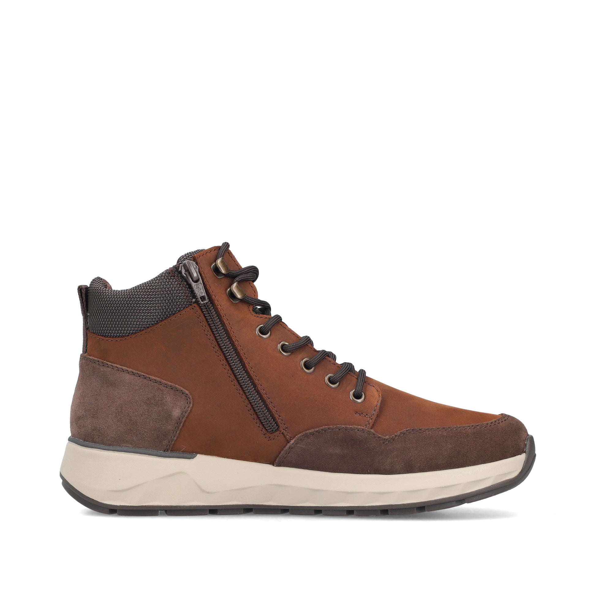 Brown Zip Boots for Men | Rieker 11530-24