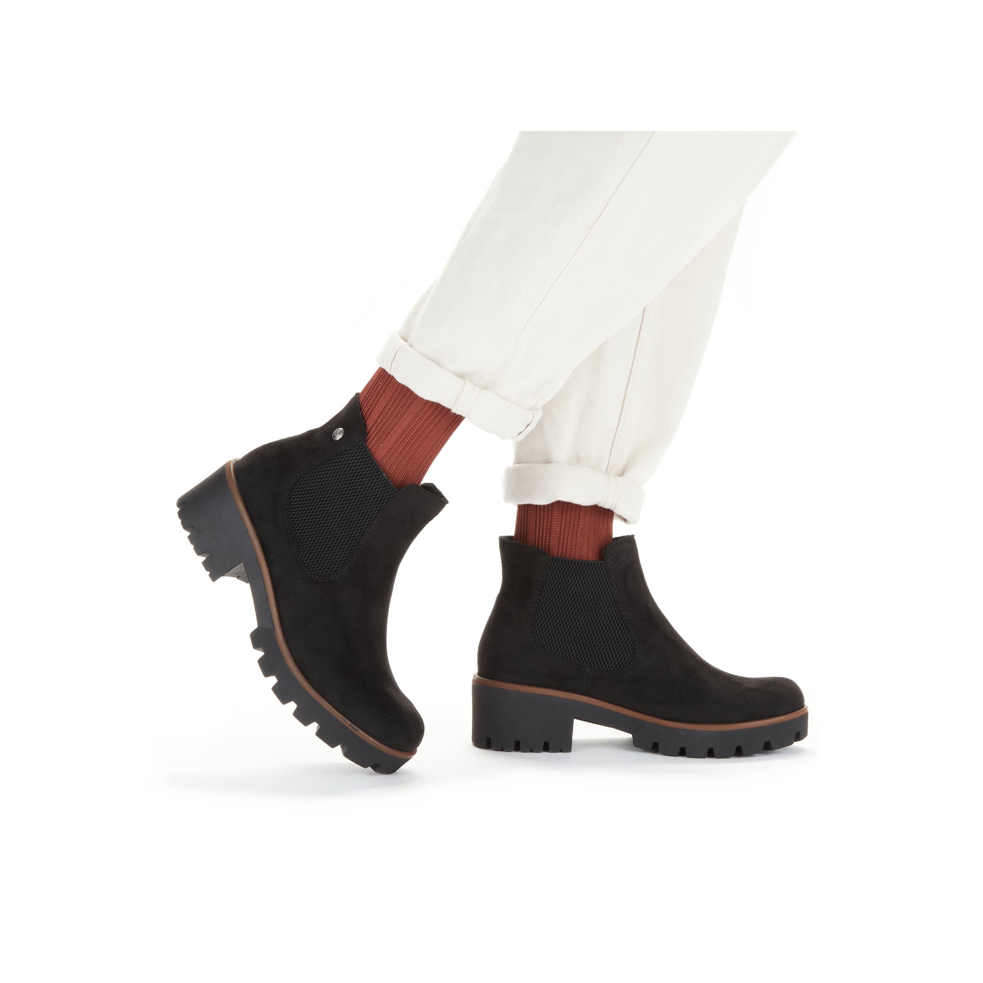 Black Elasticated Boots for Women | Rieker 79265-00