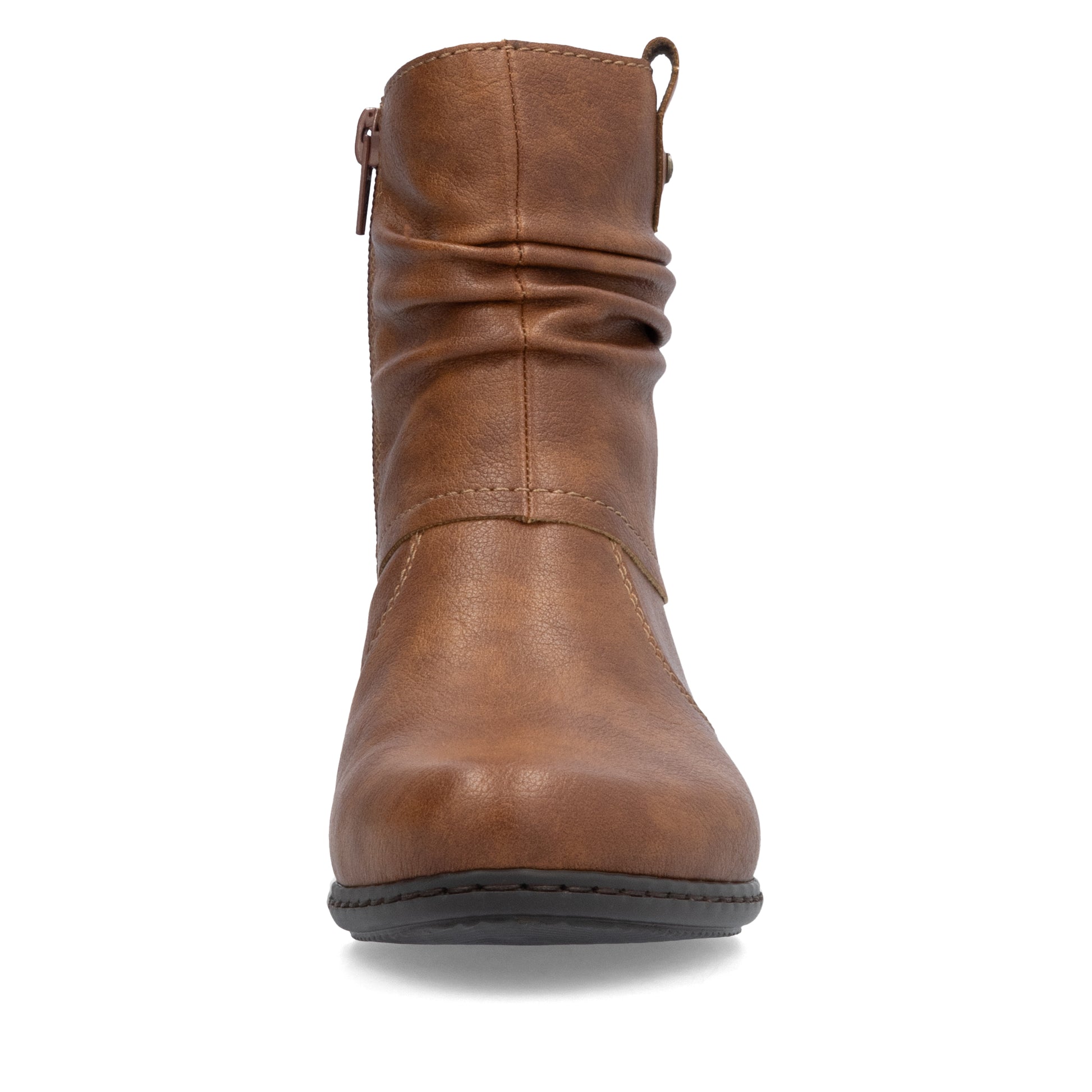 Brown Zip Boots for Women | Rieker Y0771-24