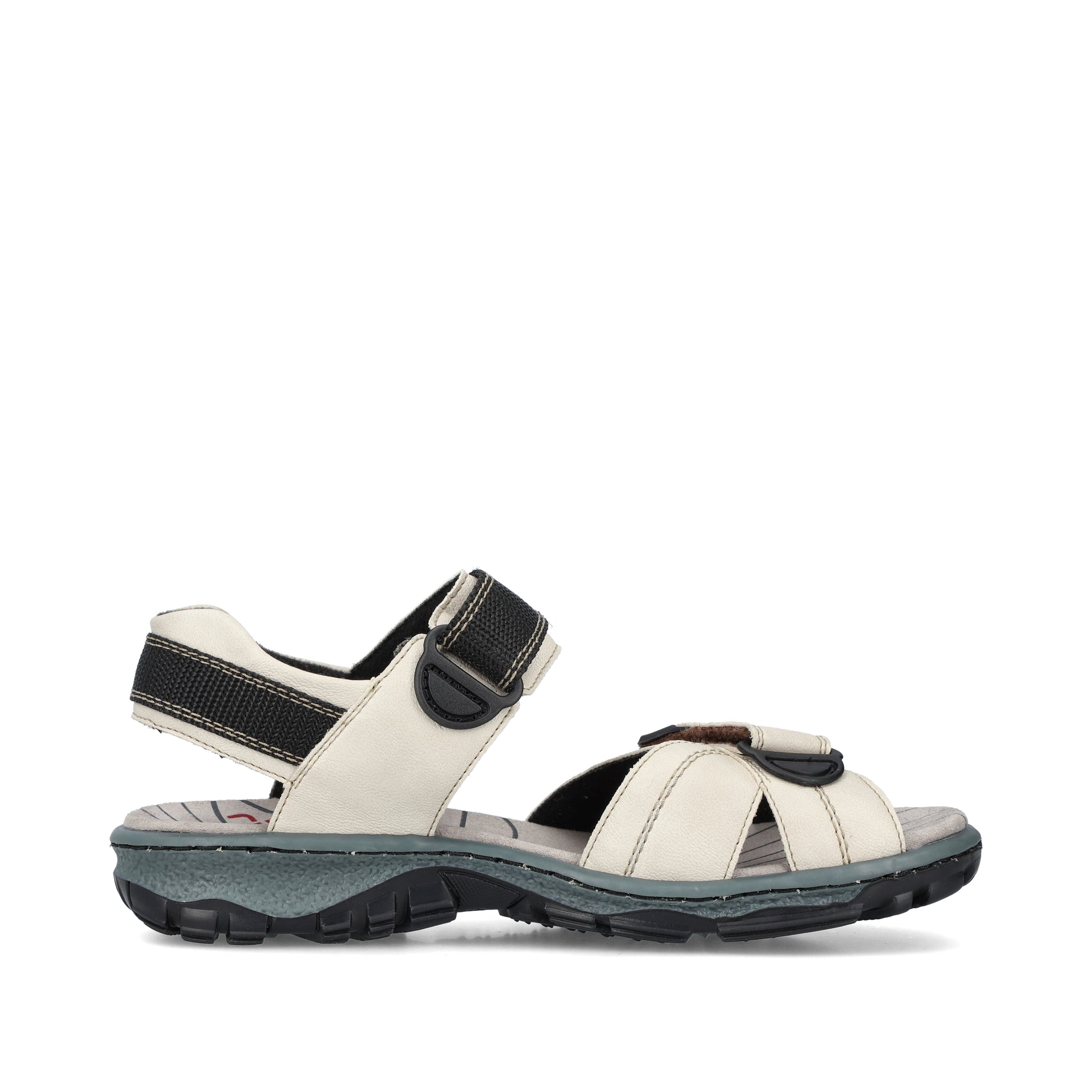 White Hook & Loop Sandals for Women | Rieker 68851-80