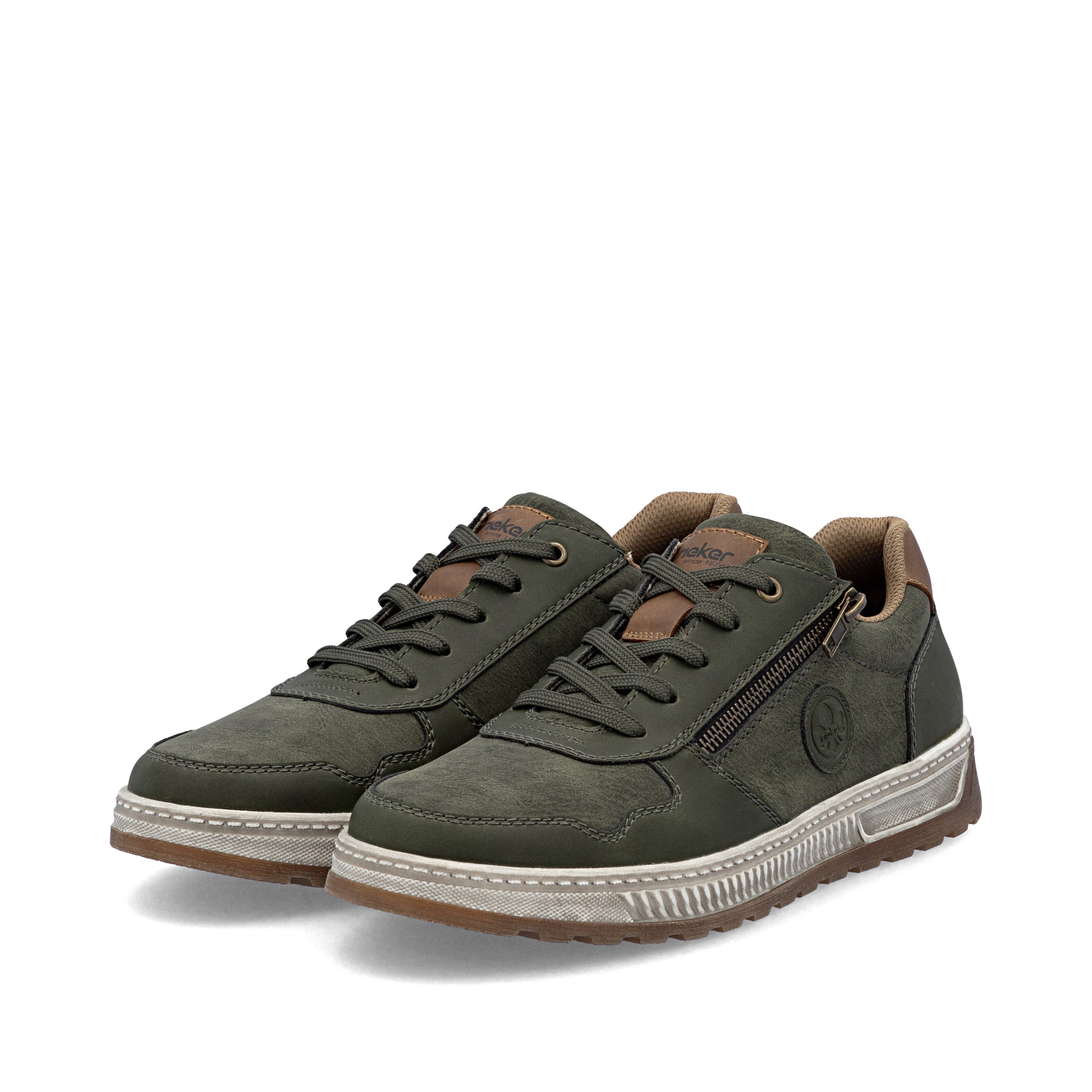 Green Zip Shoes for Men | Rieker 37029-52