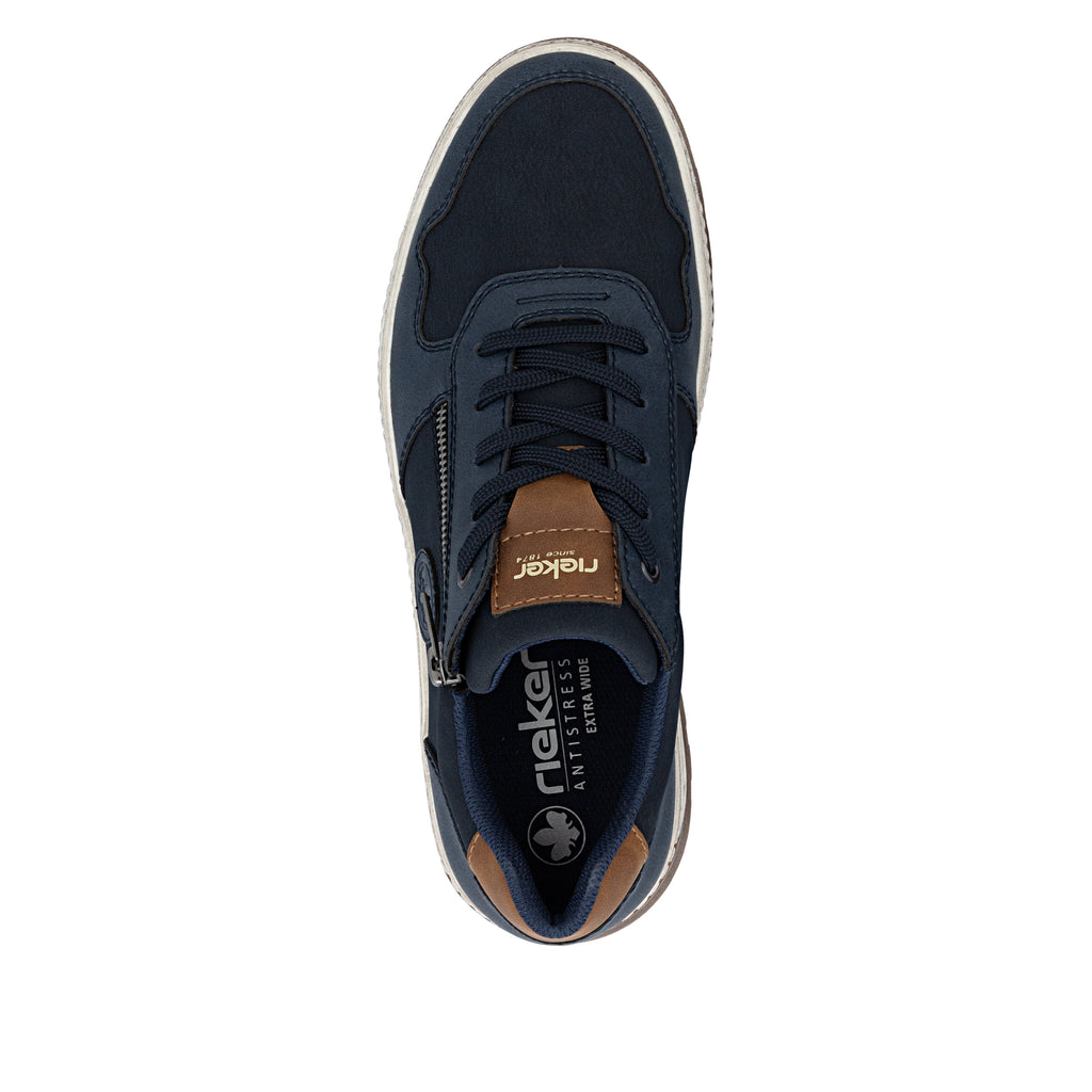 Blue Zip Shoes for Men | Rieker 37029-14