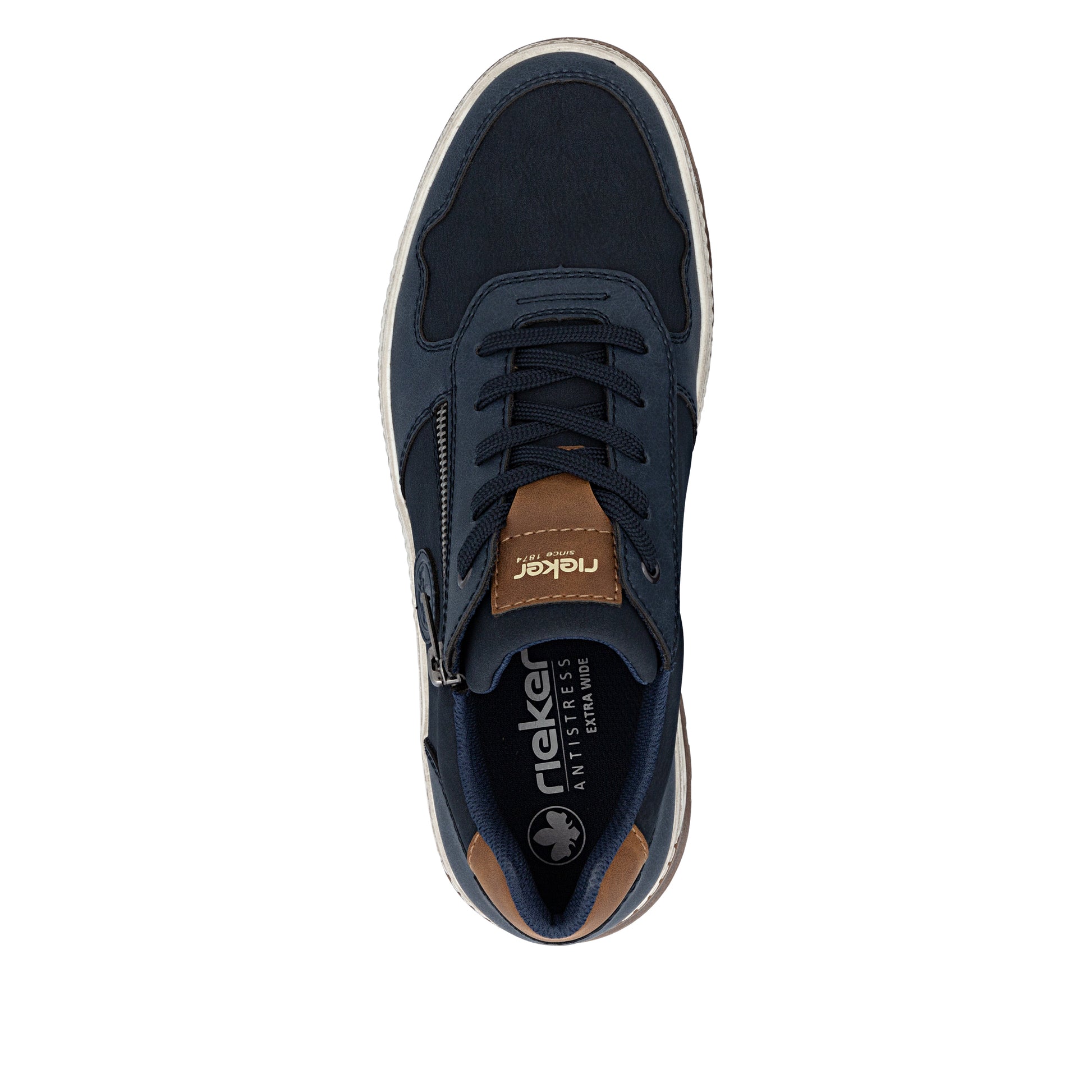 Blue Zip Shoes for Men | Rieker 37029-14