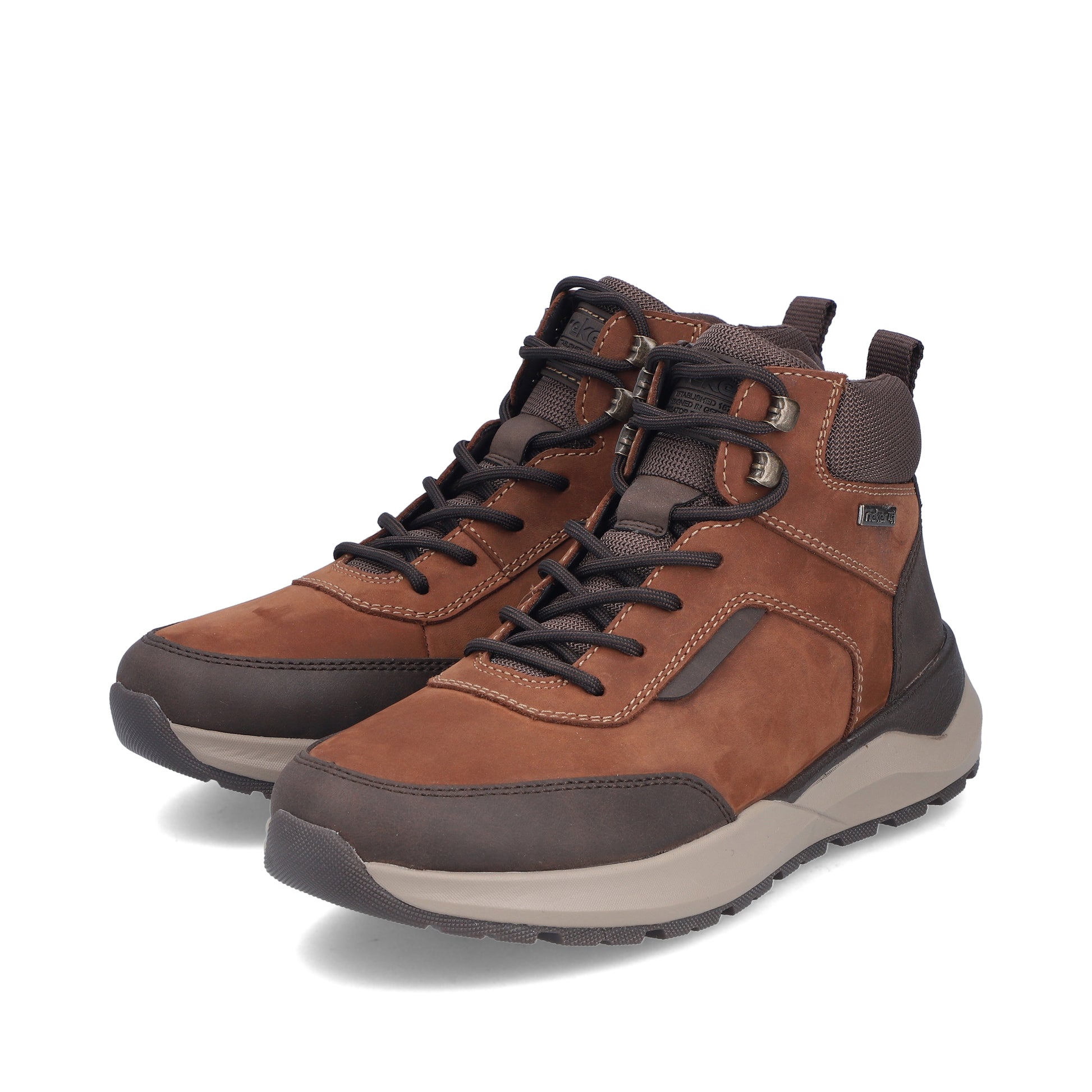 Brown Zip Boots for Men | Rieker 06030-24