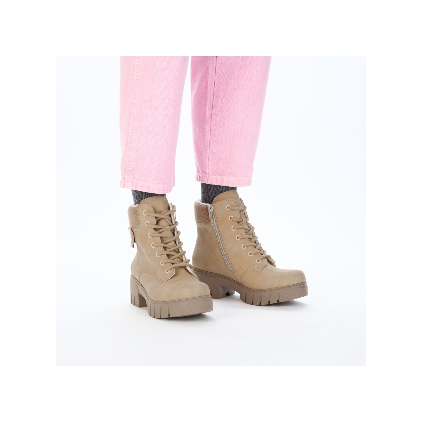 Rieker Woman's Boots - Beige | 74532-60