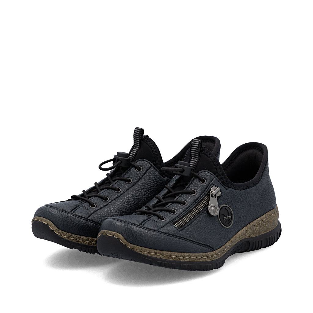 Blue Elasticated Shoes for Women | Rieker N3267-15