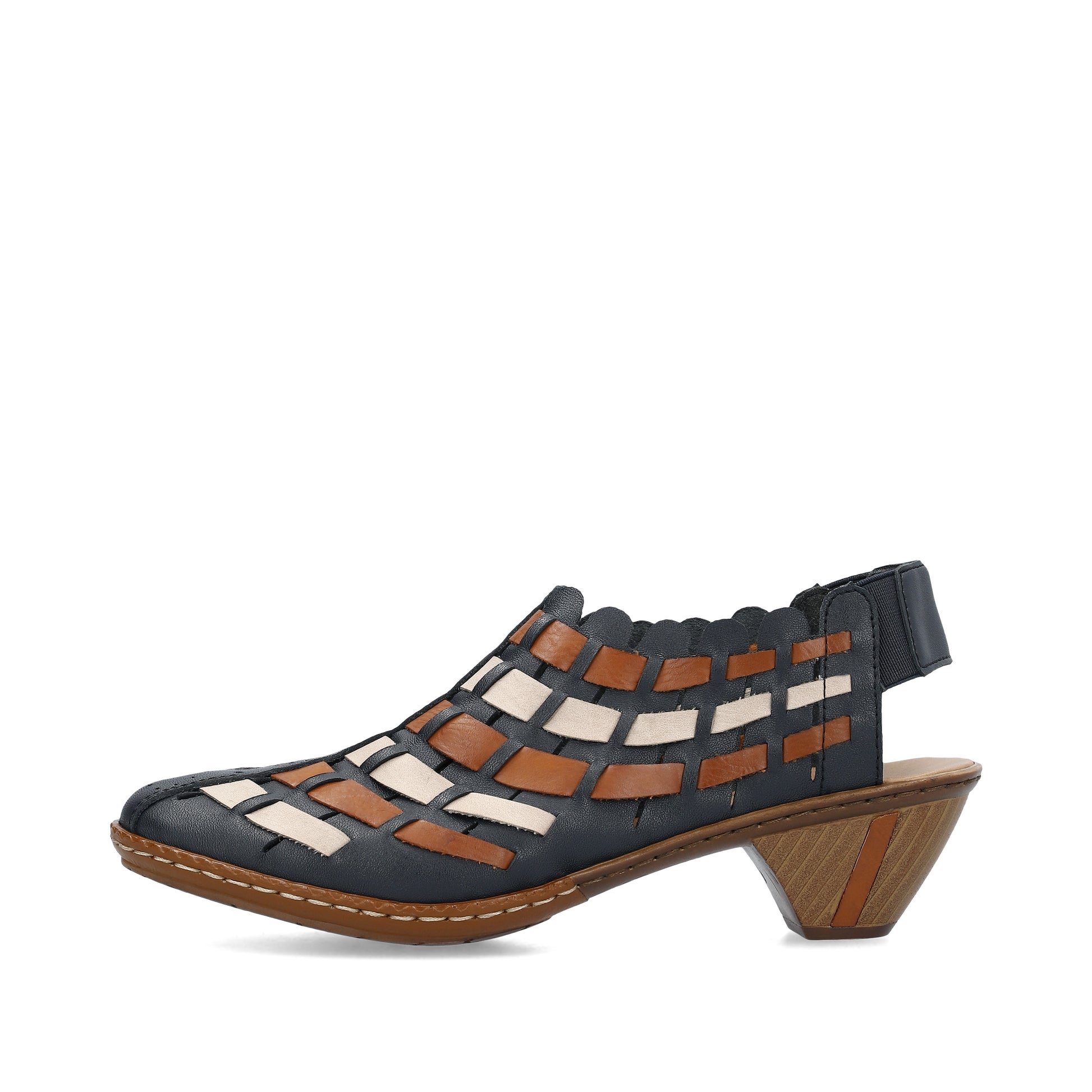 Blue Elasticated Shoes for Women | Rieker 46778-14