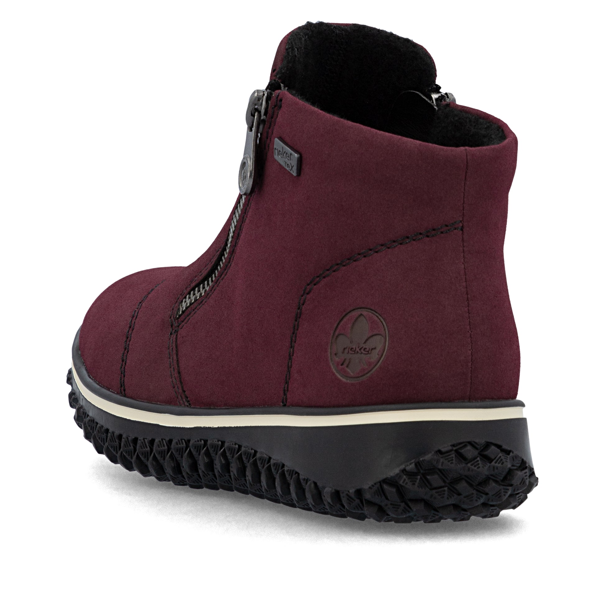 Red Zip Boots for Women | Rieker Z4265-35