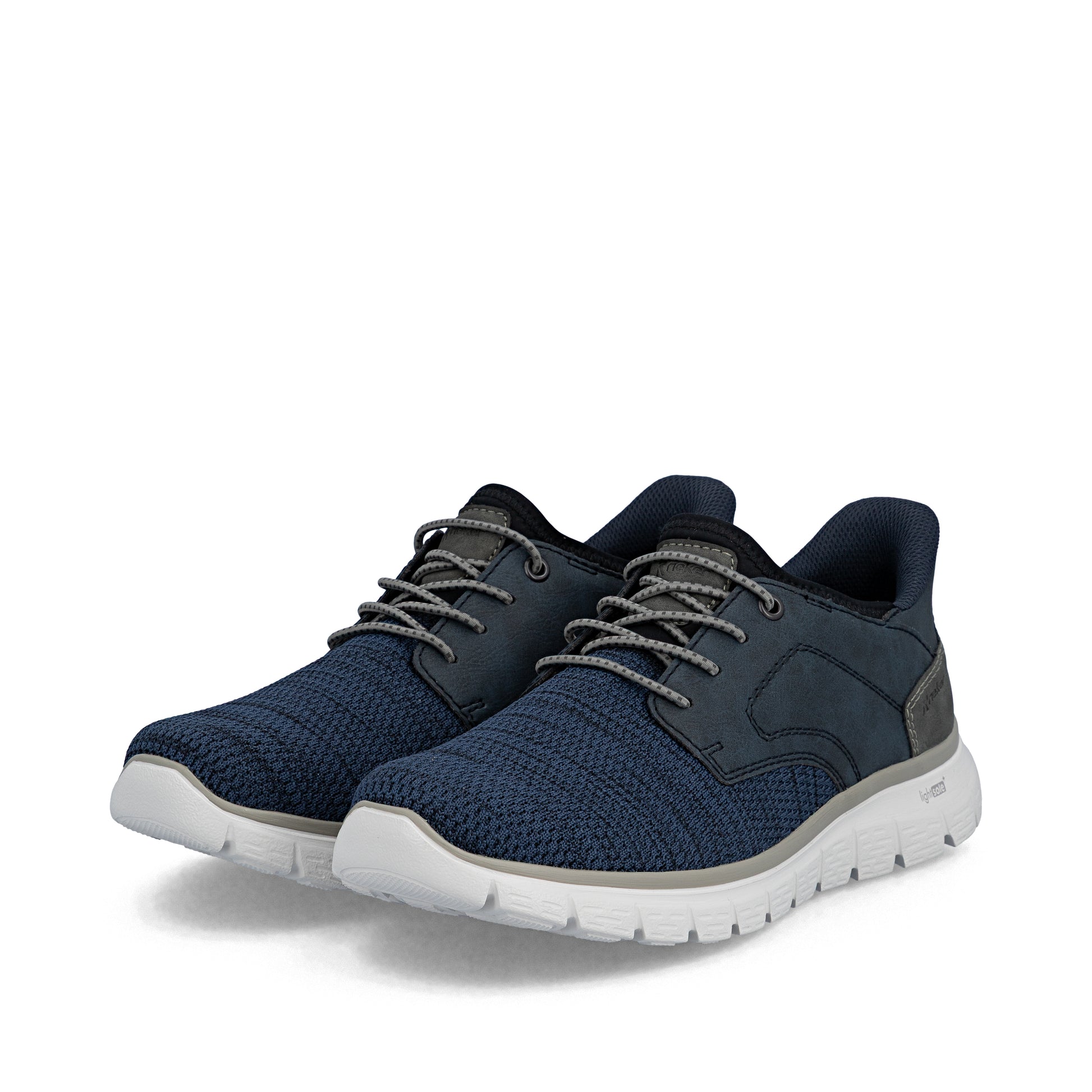 Blue Elasticated Shoes for Men | Rieker B6658-14