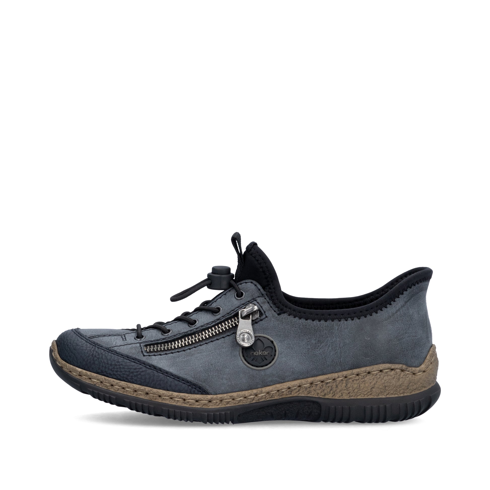 Blue Elasticated Shoes for Women | Rieker N3267-14