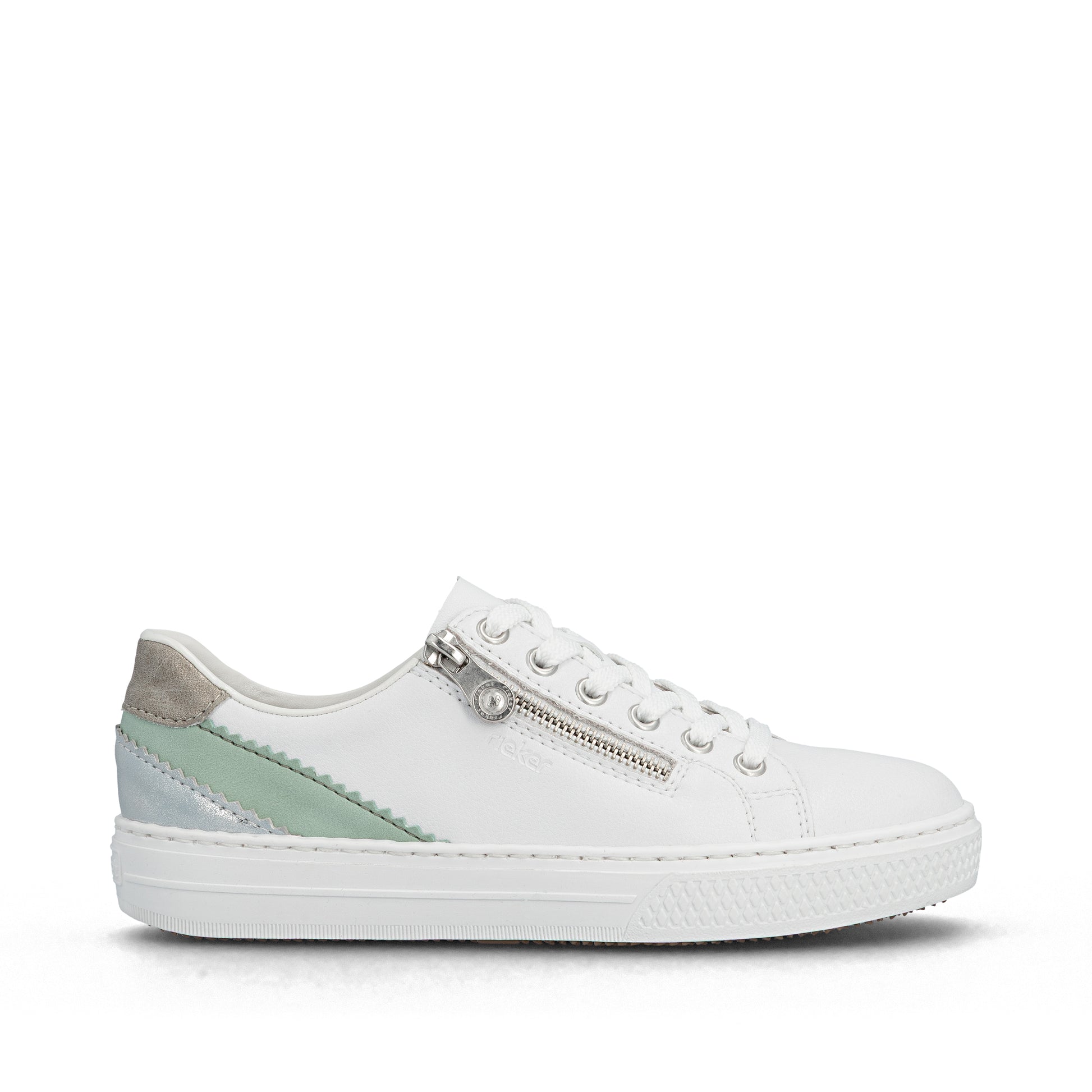White Zip Shoes for Women | Rieker L5900-80