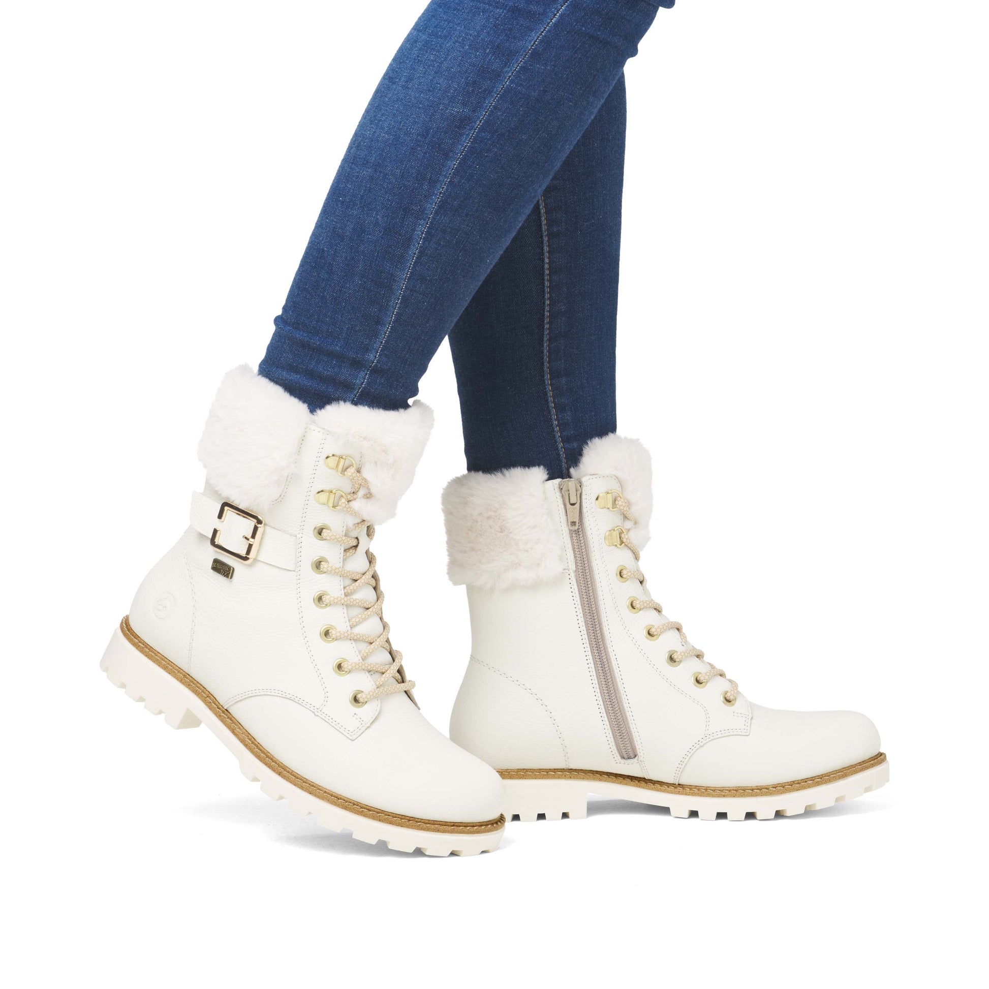 White Zip Boots for Women | Remonte D8481-80