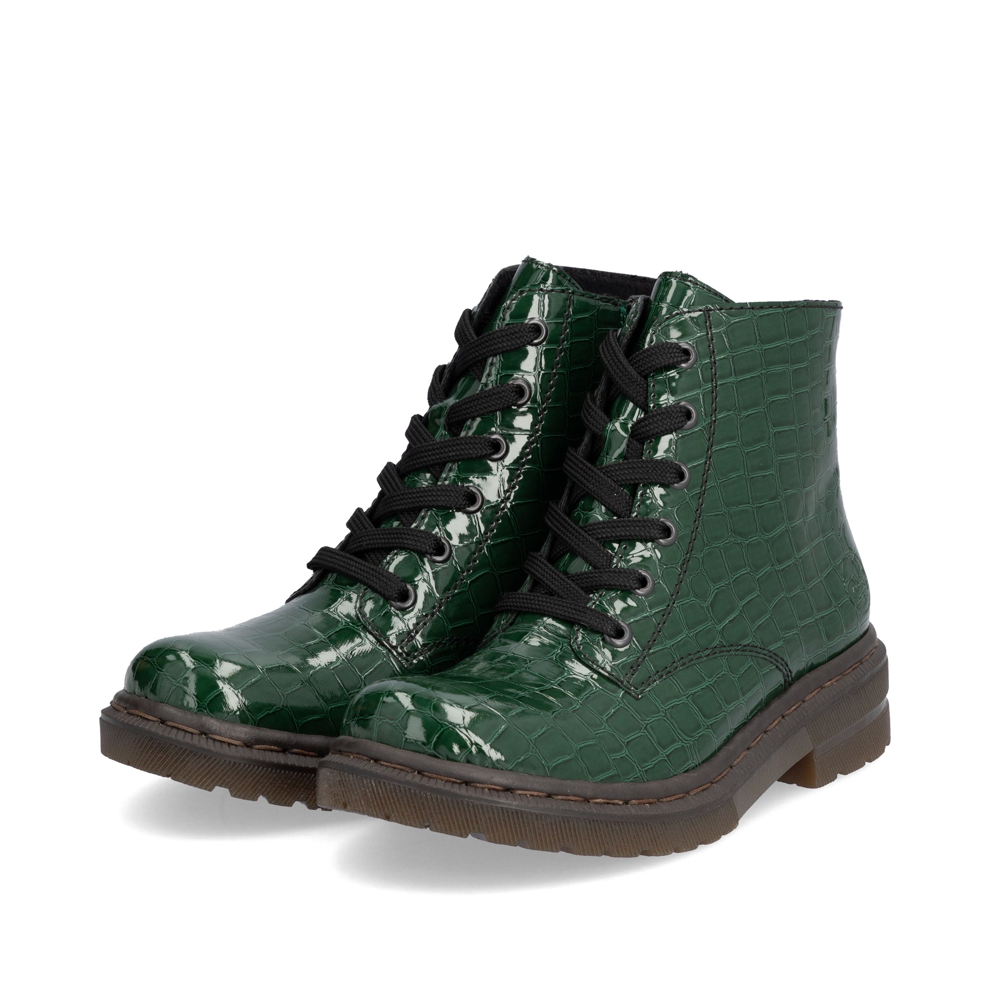 Green Zip Boots for Women | Rieker 78240-54