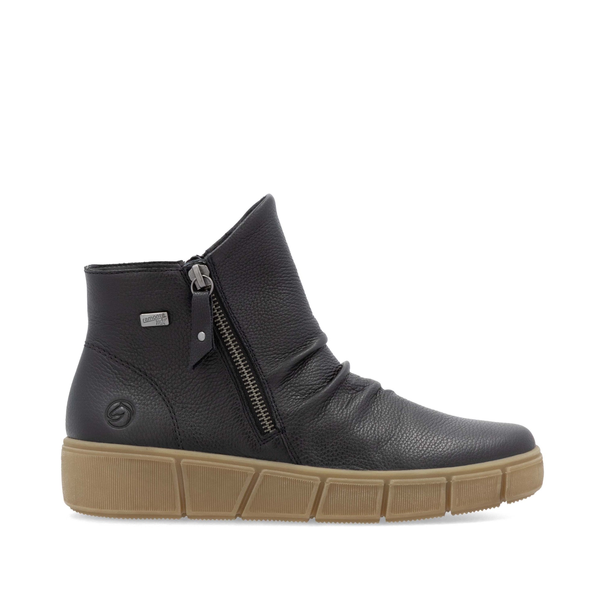 Black Zip Boots for Women | Remonte D1T73-00
