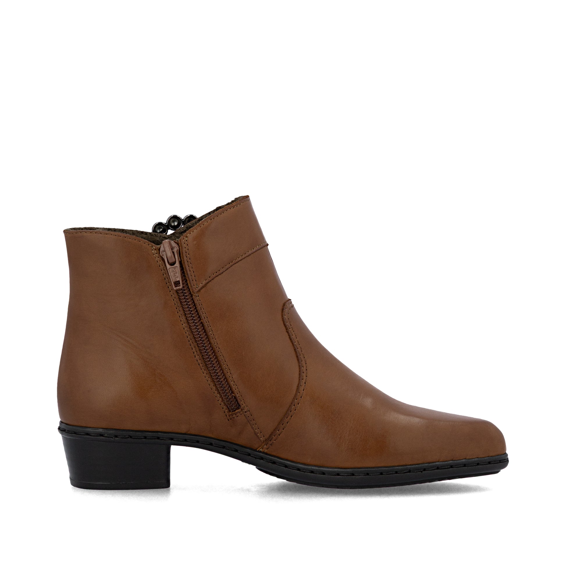 Brown Zip Boots for Women | Rieker Y0797-24