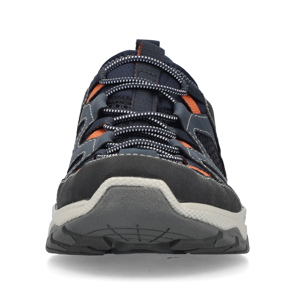 Blue Elasticated Shoes for Men | Rieker B8350-14