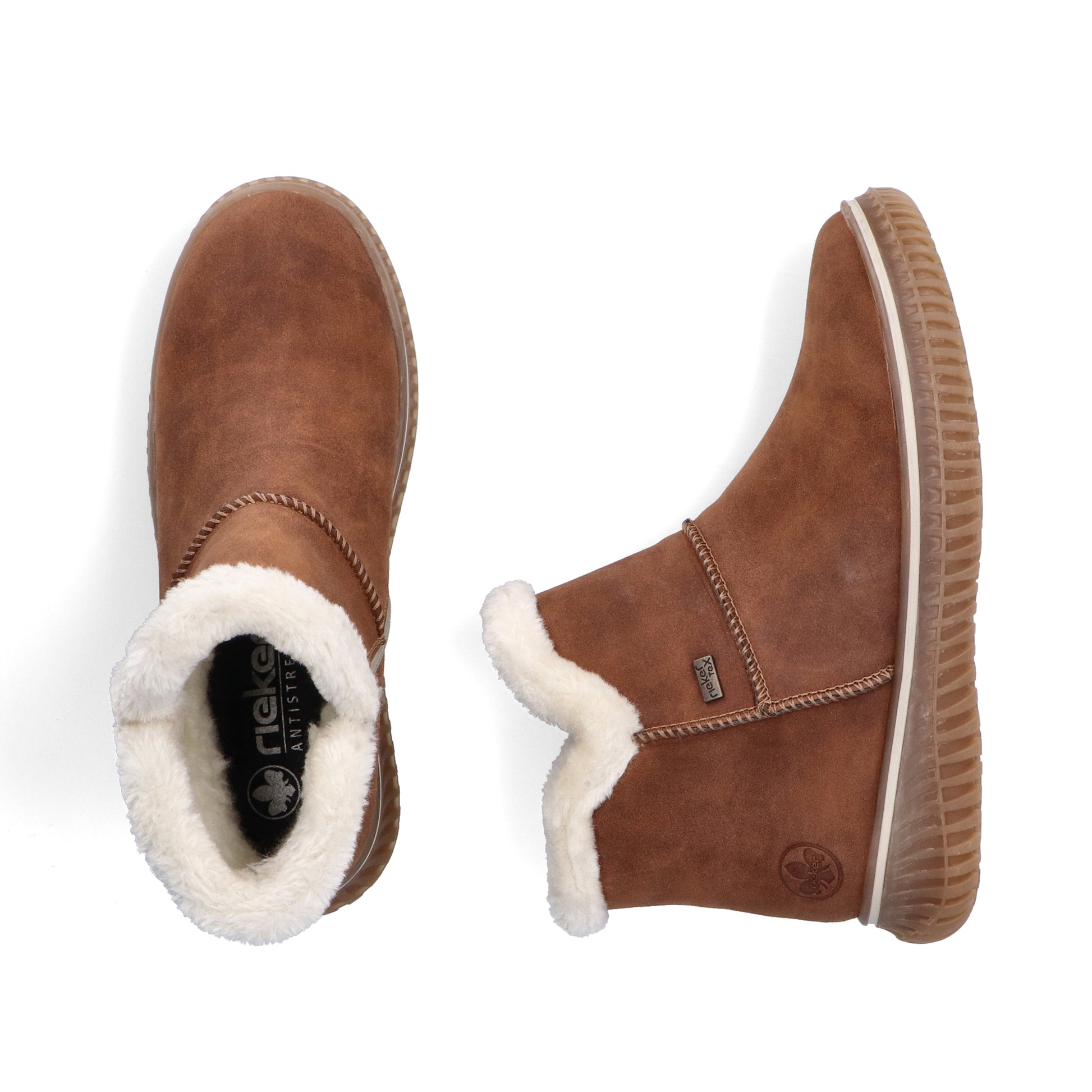 Brown Zip Boots for Women | Rieker 74260-25