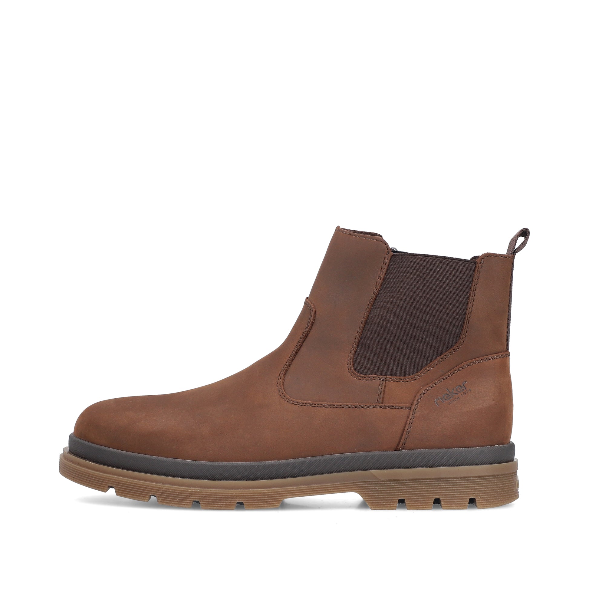 Brown Zip Boots for Men | Rieker F7051-23