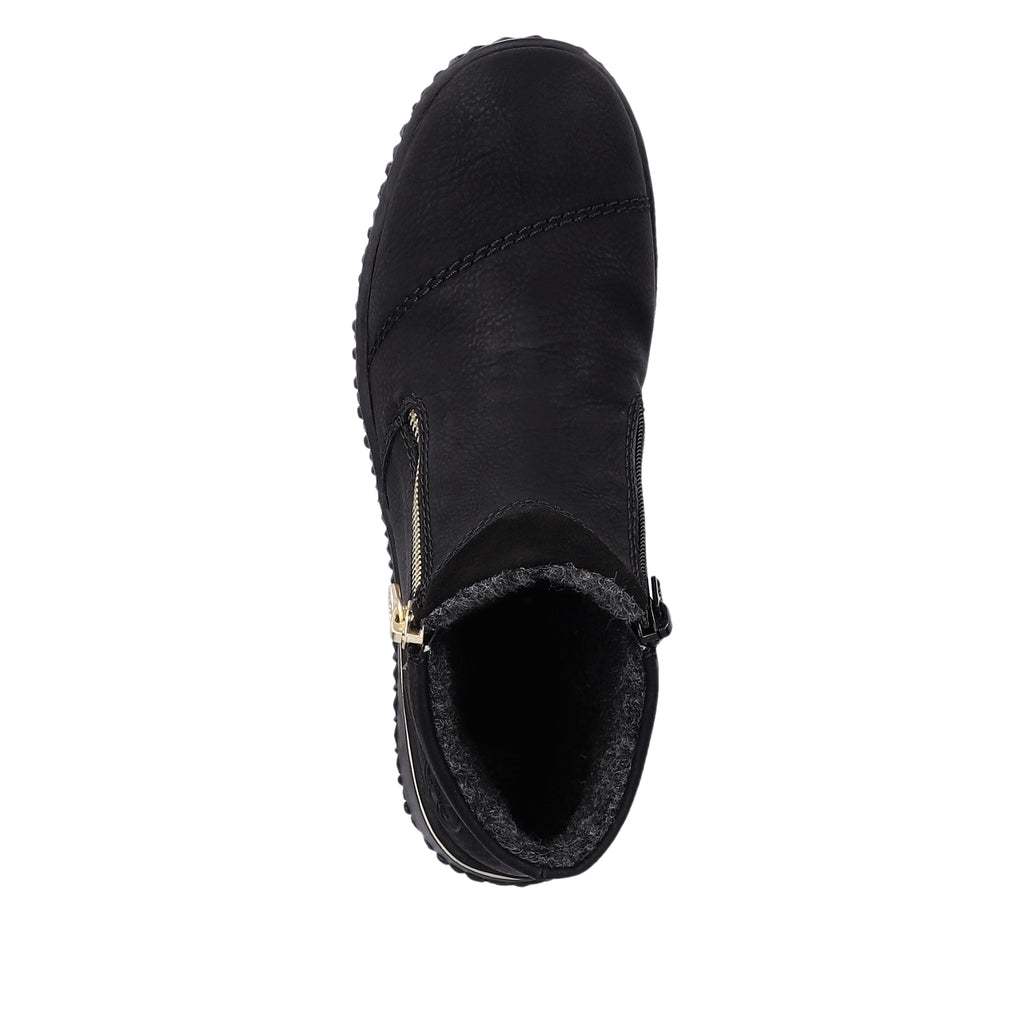 Black Zip Boots for Women | Rieker Z4265-00