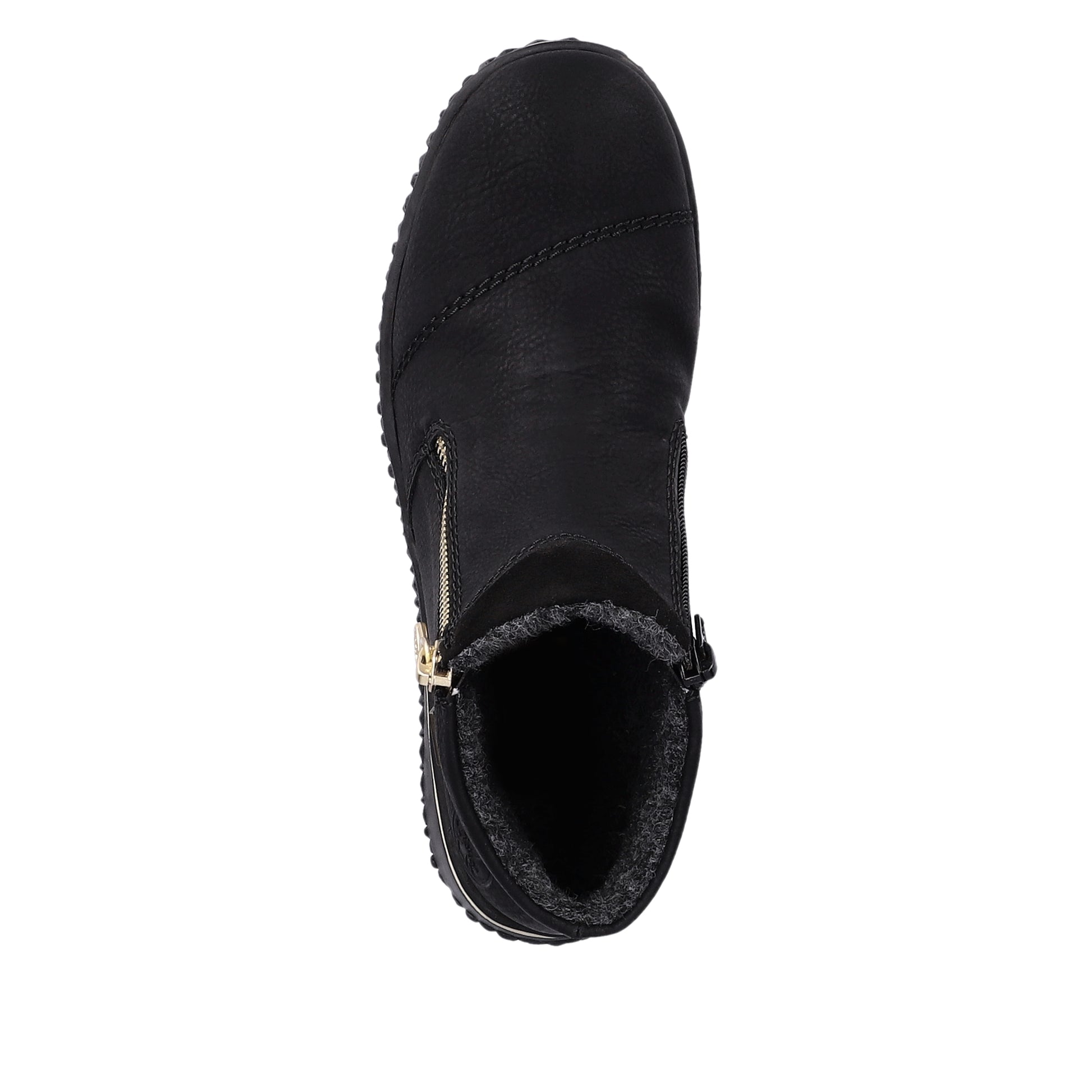 Black Zip Boots for Women | Rieker Z4265-00