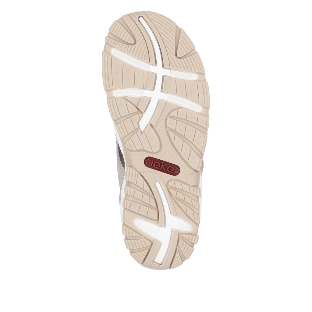 Beige Elasticated Sandals for Women | Rieker 68895-64