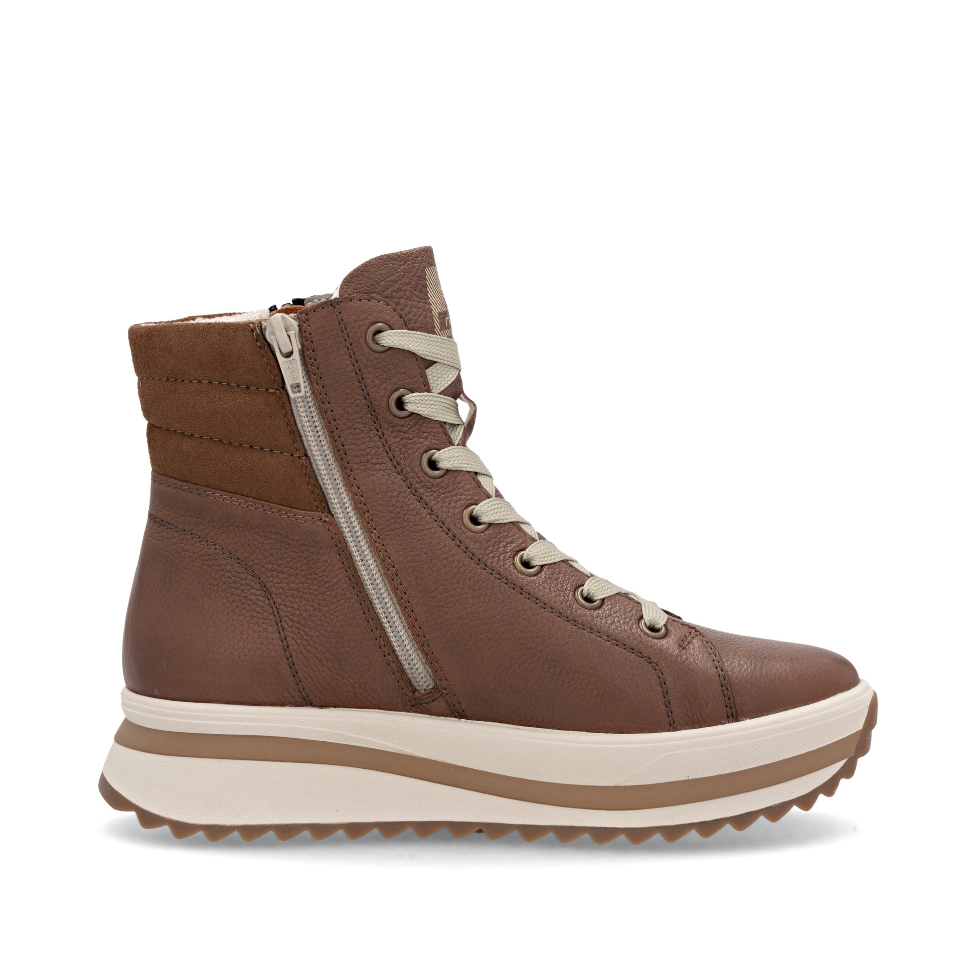 Brown Zip Boots for Women | Rieker W3870-24