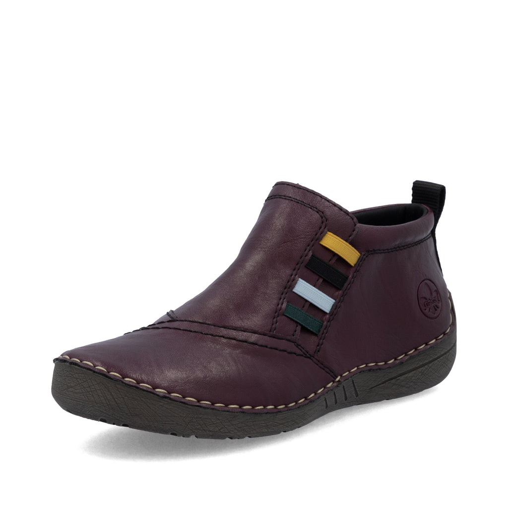 Red Zip Boots for Women | Rieker 52584-30