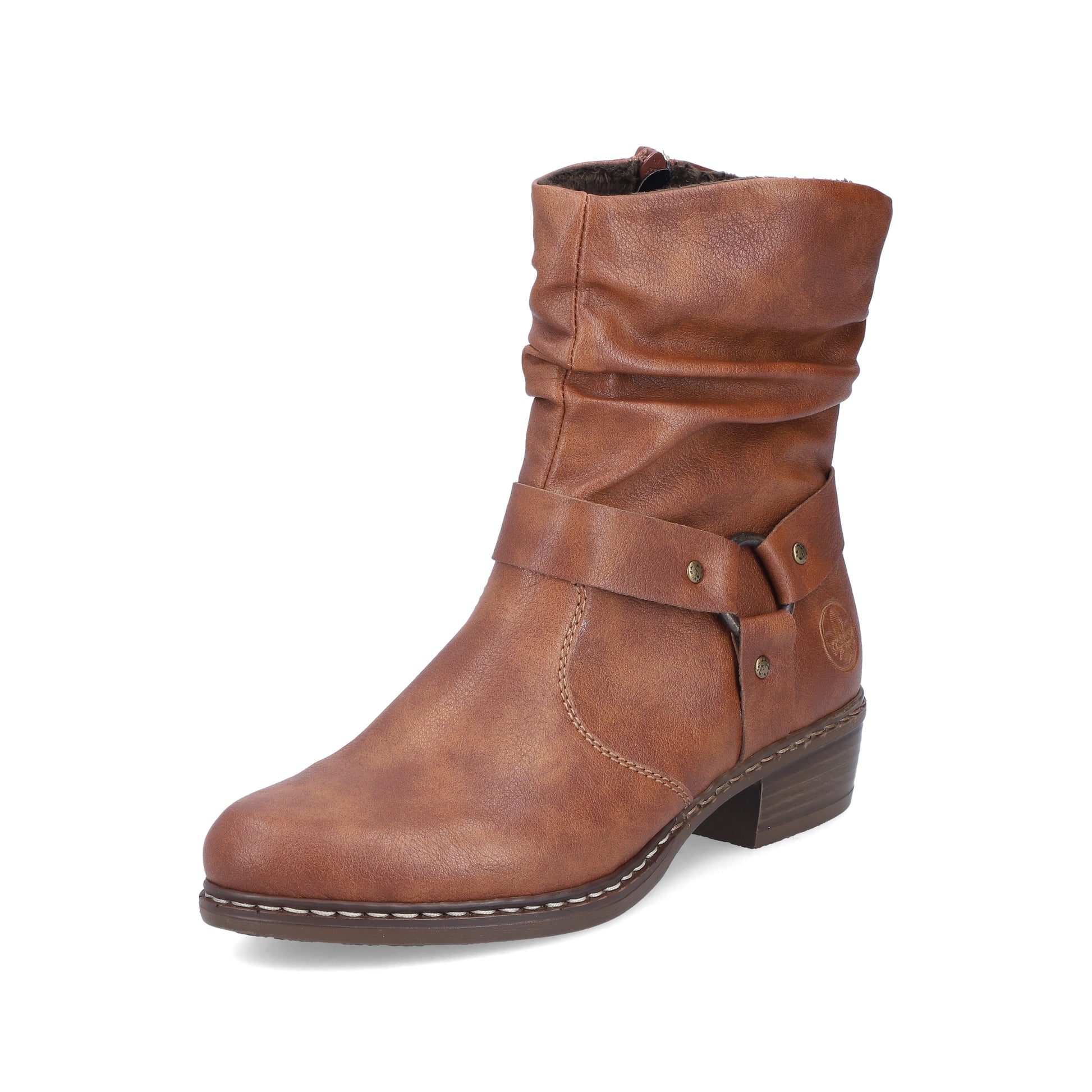 Brown Zip Boots for Women | Rieker Y0850-24
