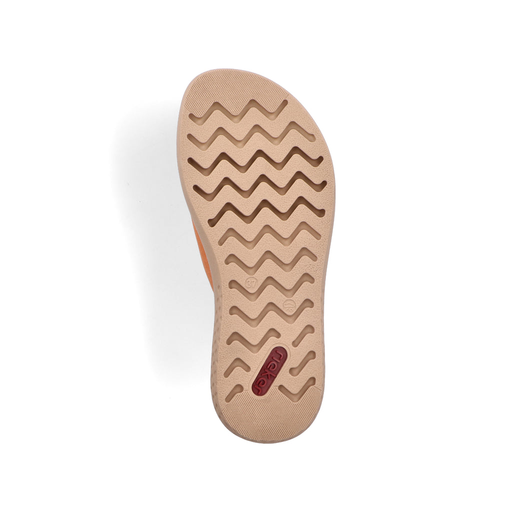 Orange Hook & Loop Sandals for Women | Rieker V1562-38