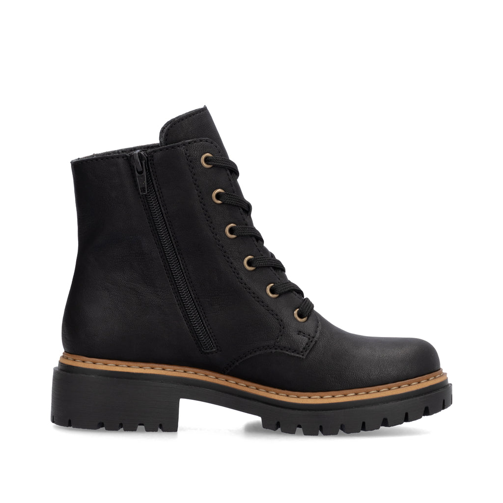 Black Zip Boots for Women | Rieker 72617-00