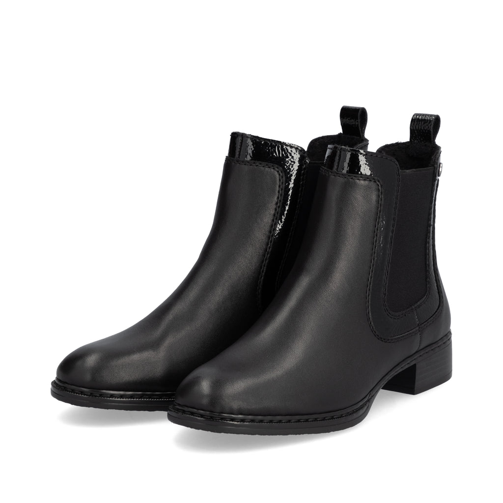 Black Elasticated Boots for Women | Rieker 73457-00