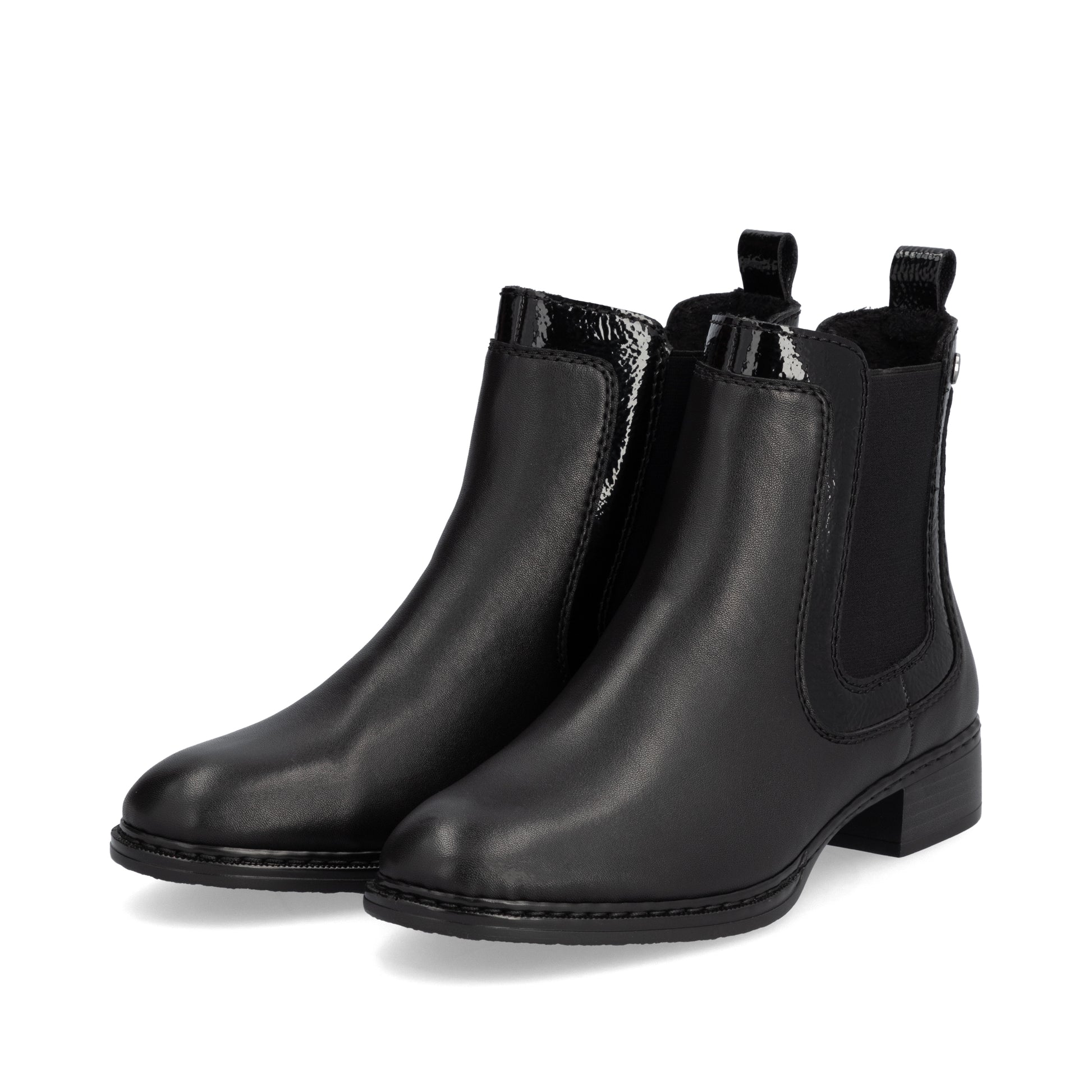 Black Elasticated Boots for Women | Rieker 73457-00