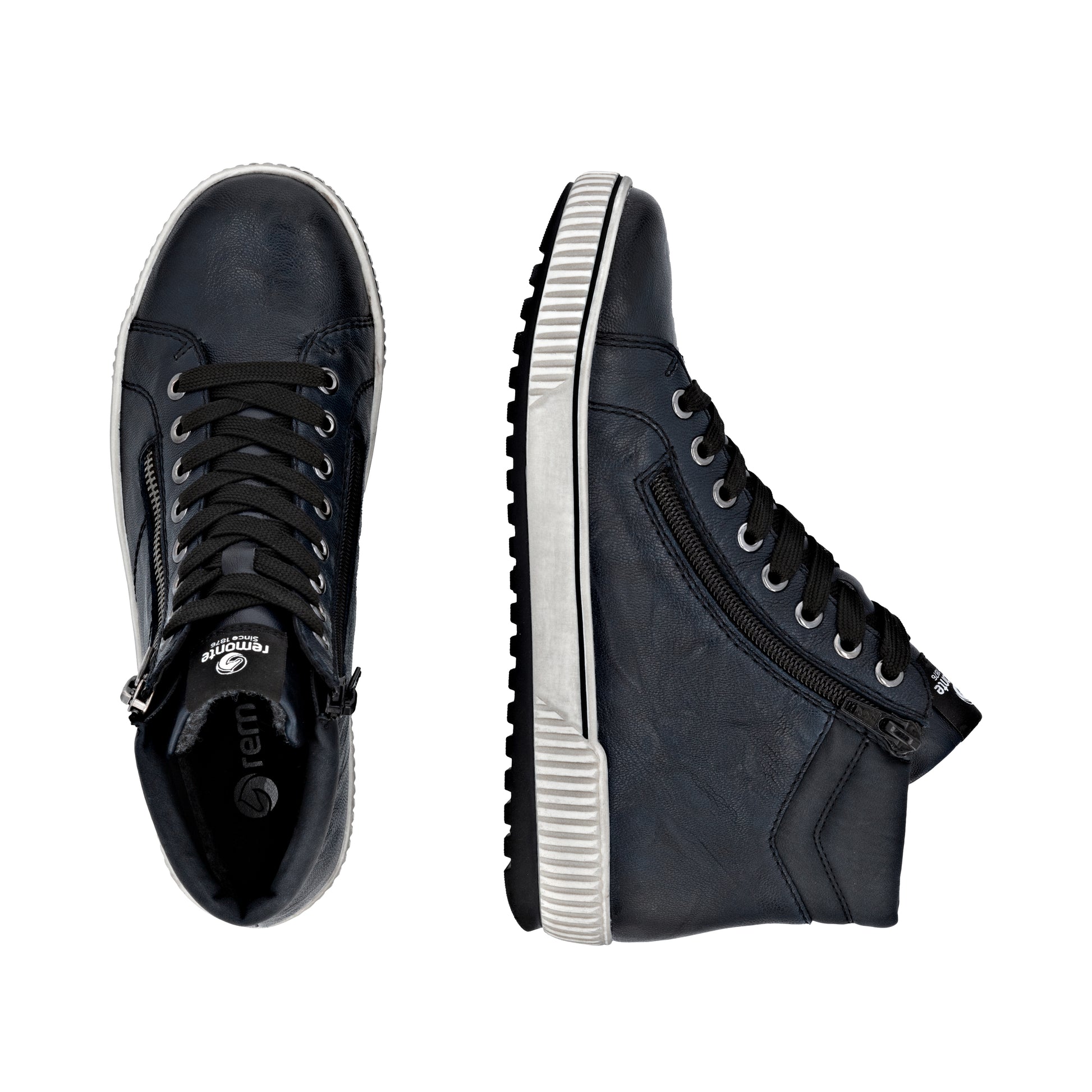 Blue Zip Boots for Women | Remonte D0772-15