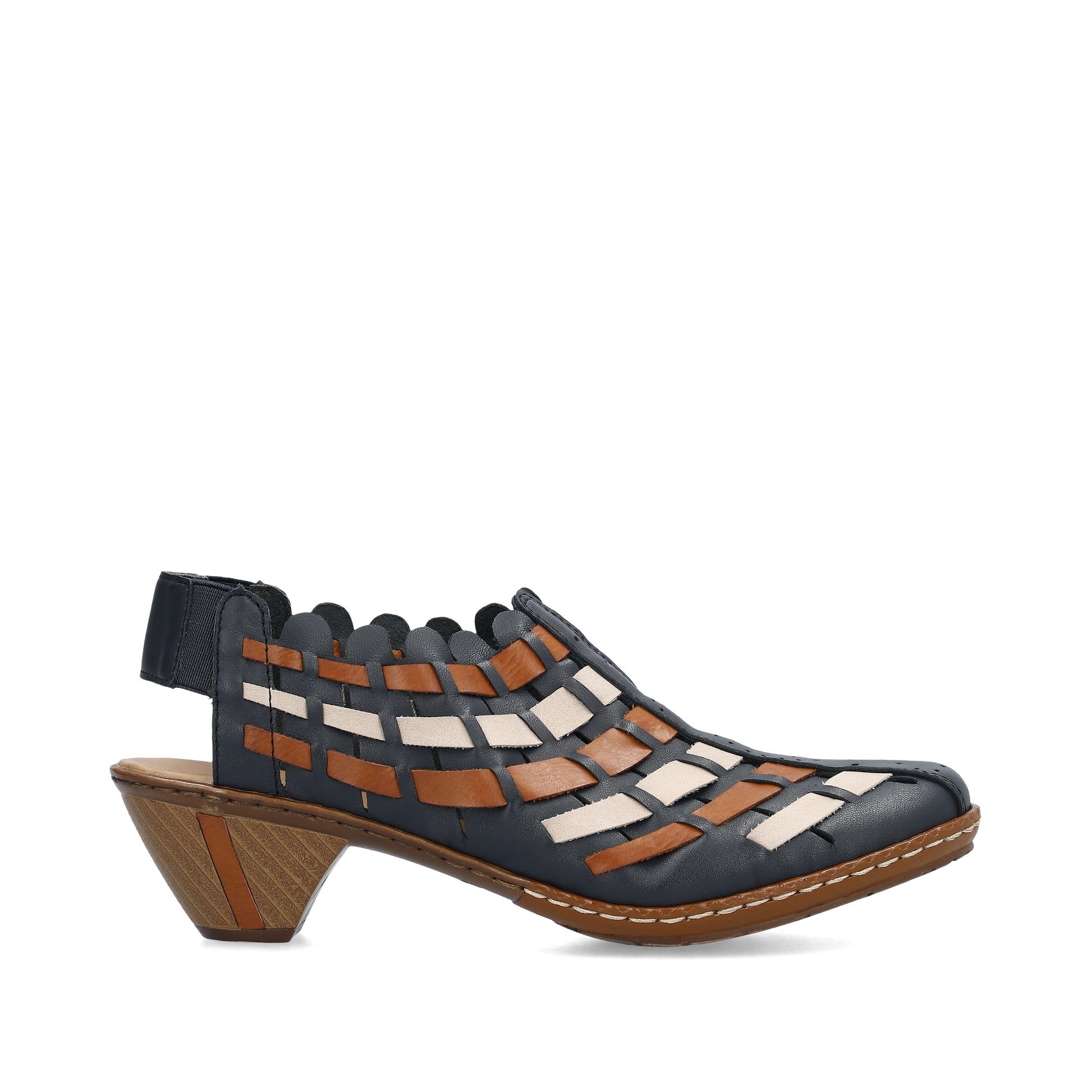 Blue Elasticated Shoes for Women | Rieker 46778-14