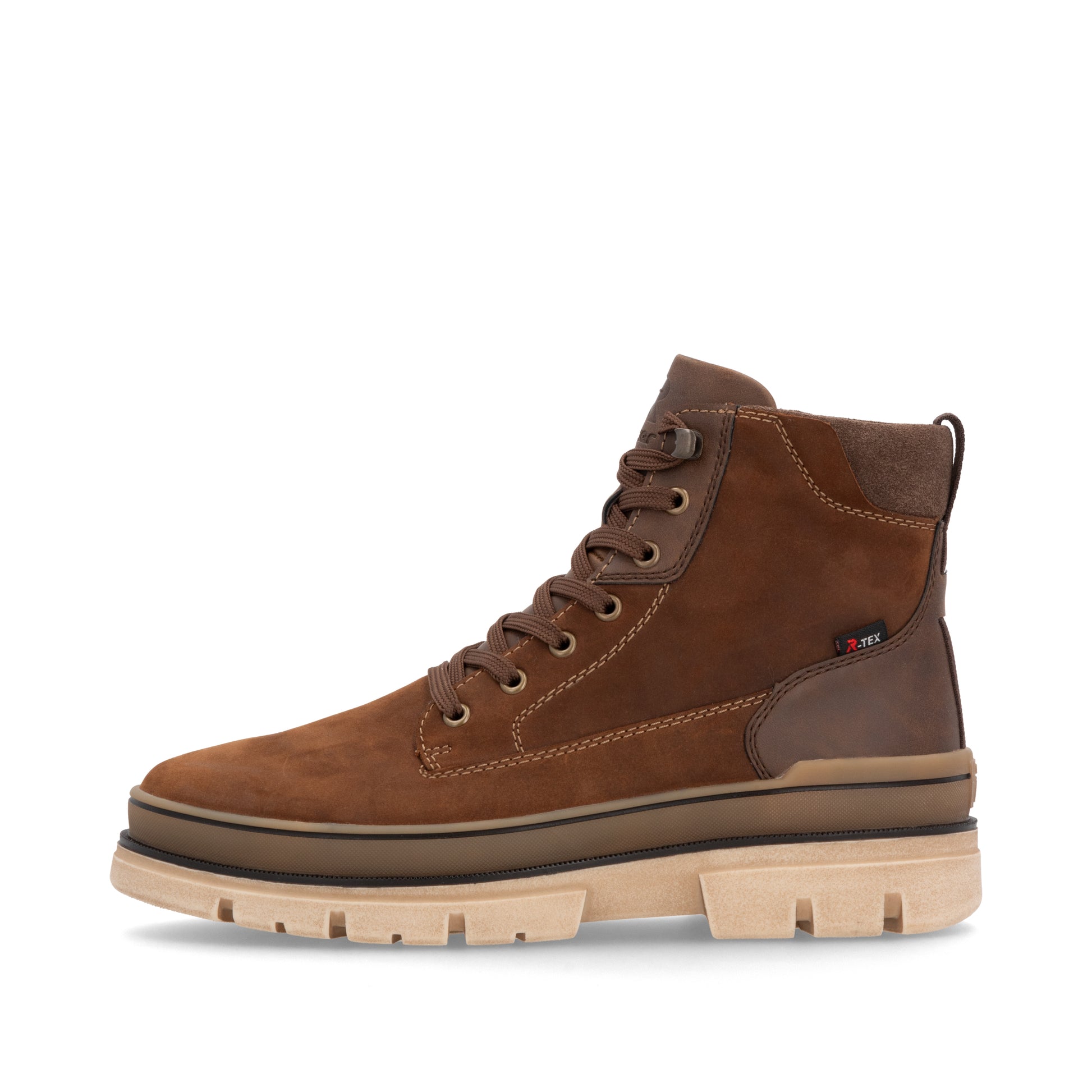 Brown Zip Boots for Men | Rieker Sport U1273-22