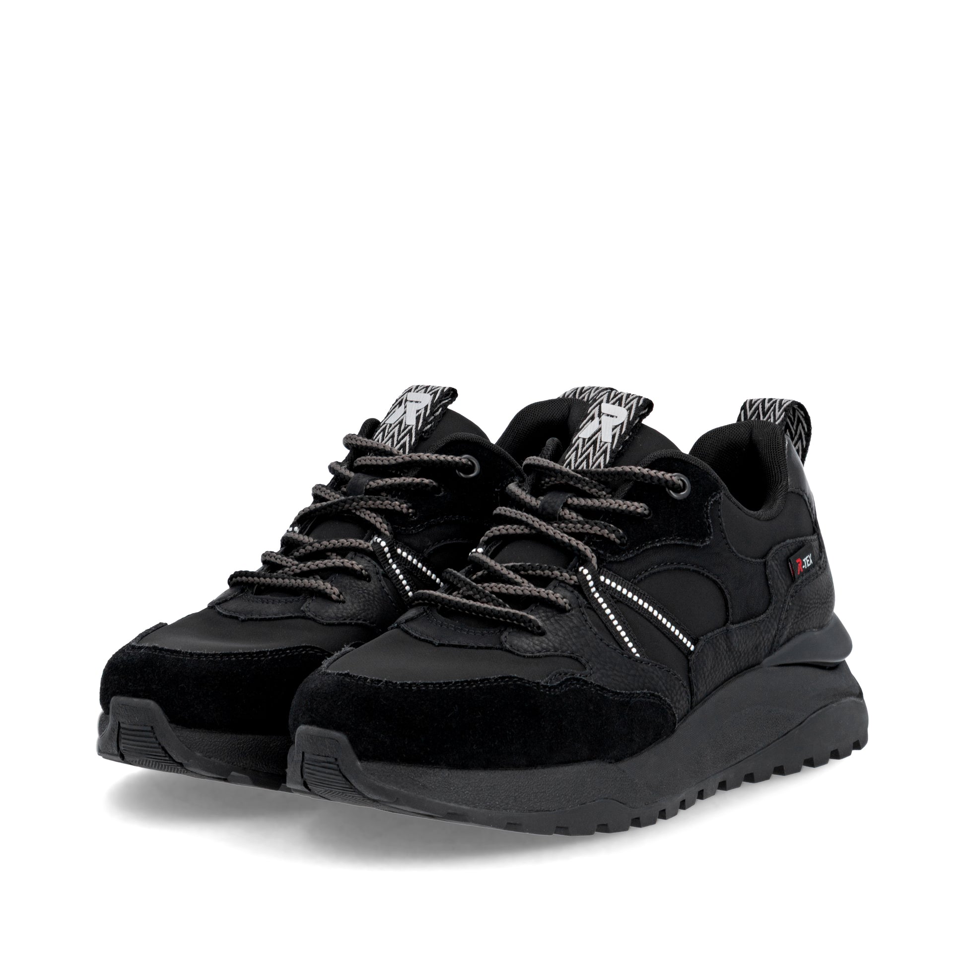 Black Elasticated Shoes for Women | Rieker W2501-00