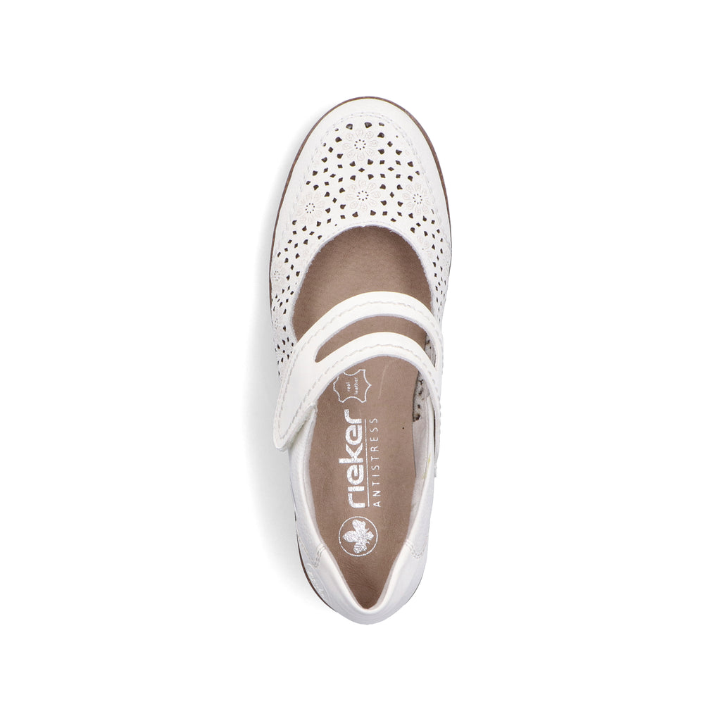 White Hook & Loop Shoes for Women | Rieker 47675-80