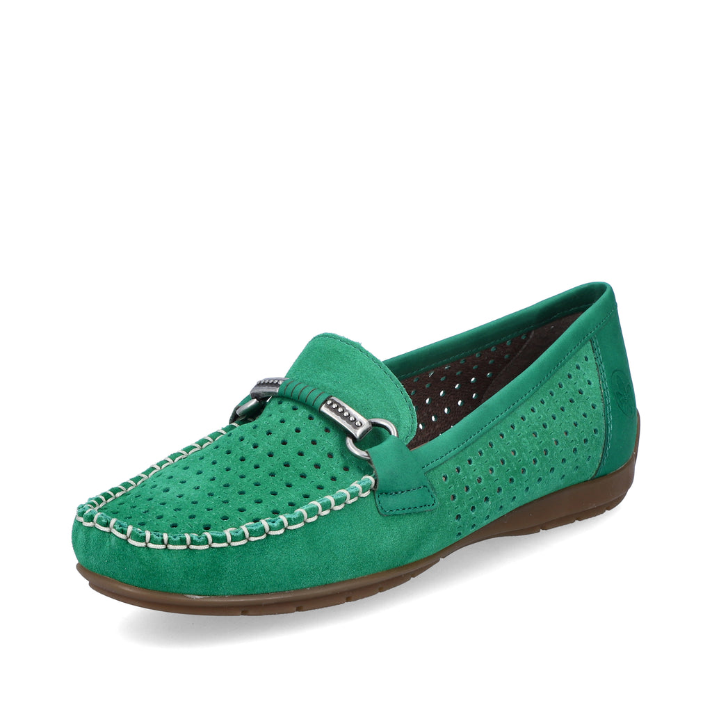 Green Slip-On Shoes for Women | Rieker 40253-54