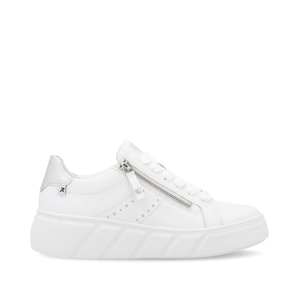 White Zip Shoes for Women | Rieker Sport W2605-80