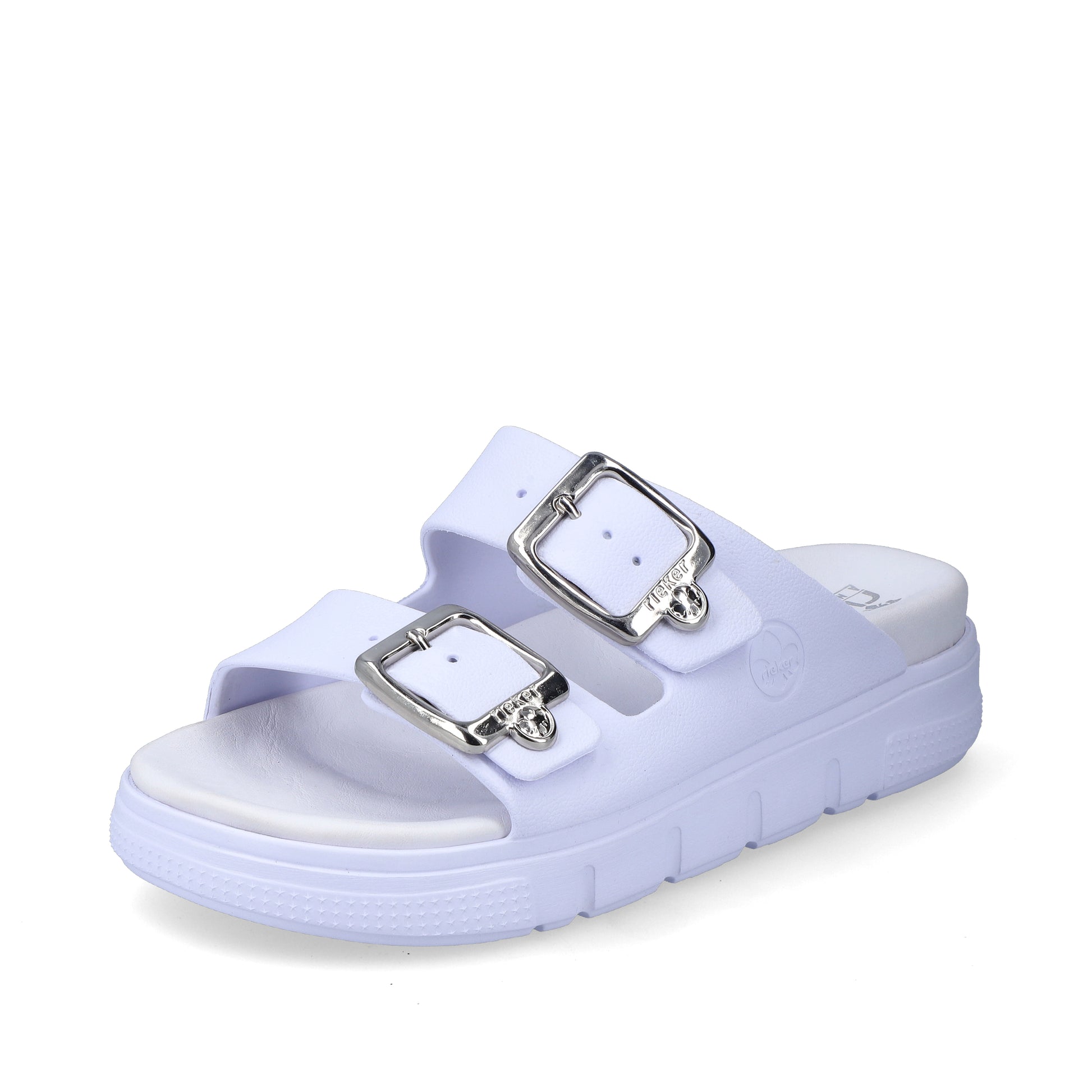 White Buckle Sandals for Women | Rieker P2180-80