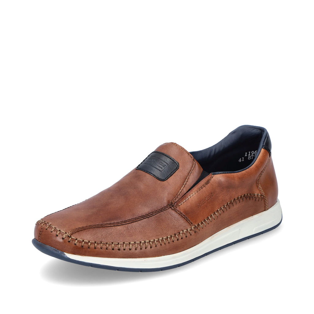 Brown Elasticated Shoes for Men | Rieker 11962-25