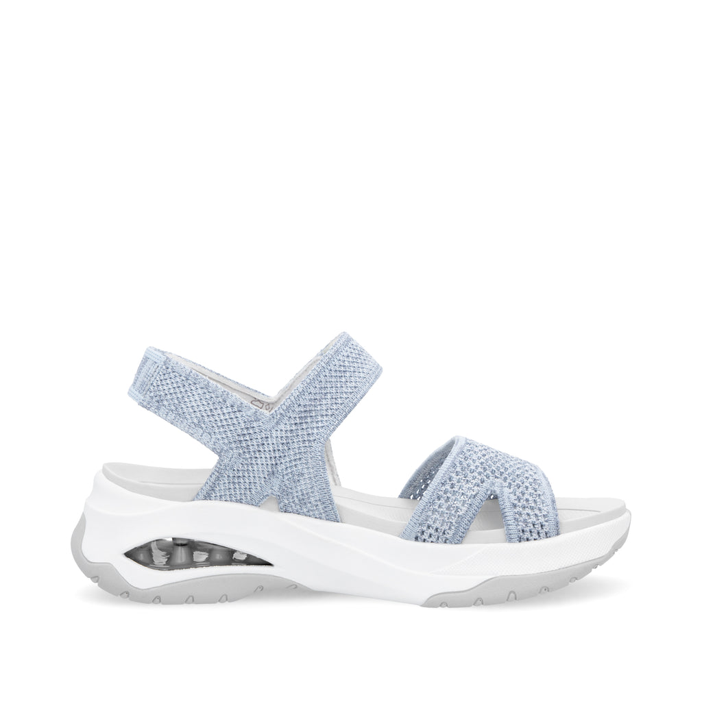 Blue Hook & Loop Sandals for Women | Rieker W3152-10