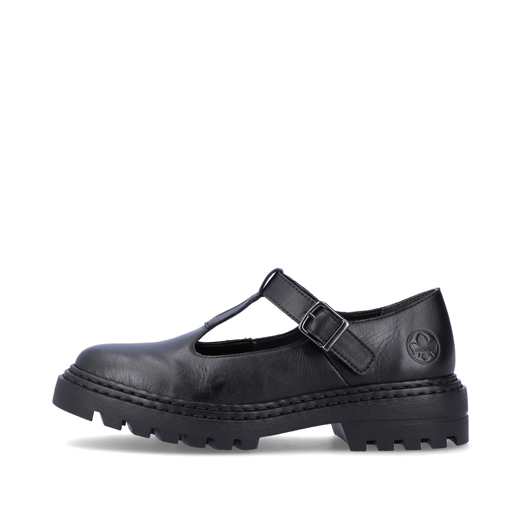 Black Buckle Shoes for Women | Rieker Z9664-00
