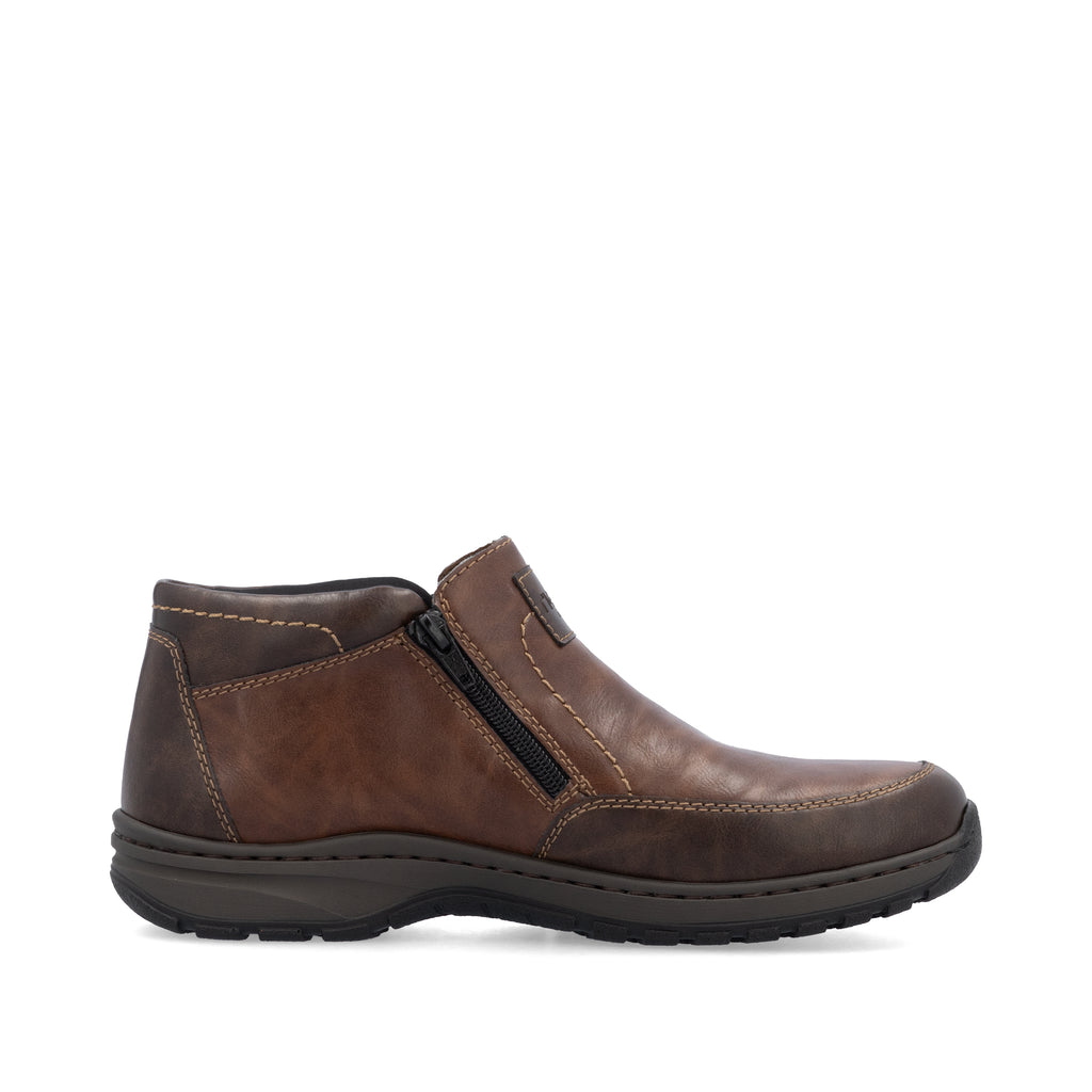 Brown Zip Boots for Men | Rieker 03352-24