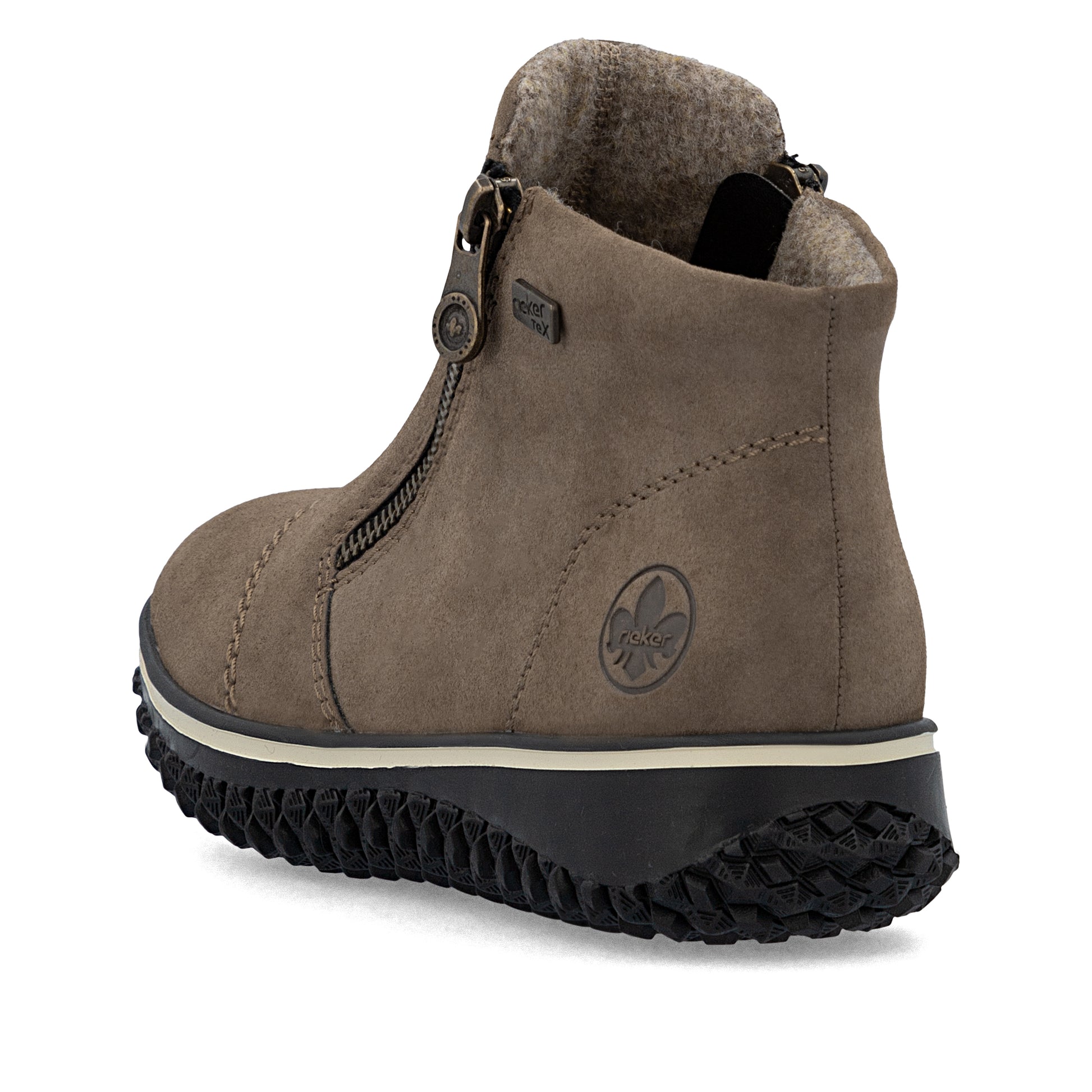 Brown Zip Boots for Women | Rieker Z4265-24