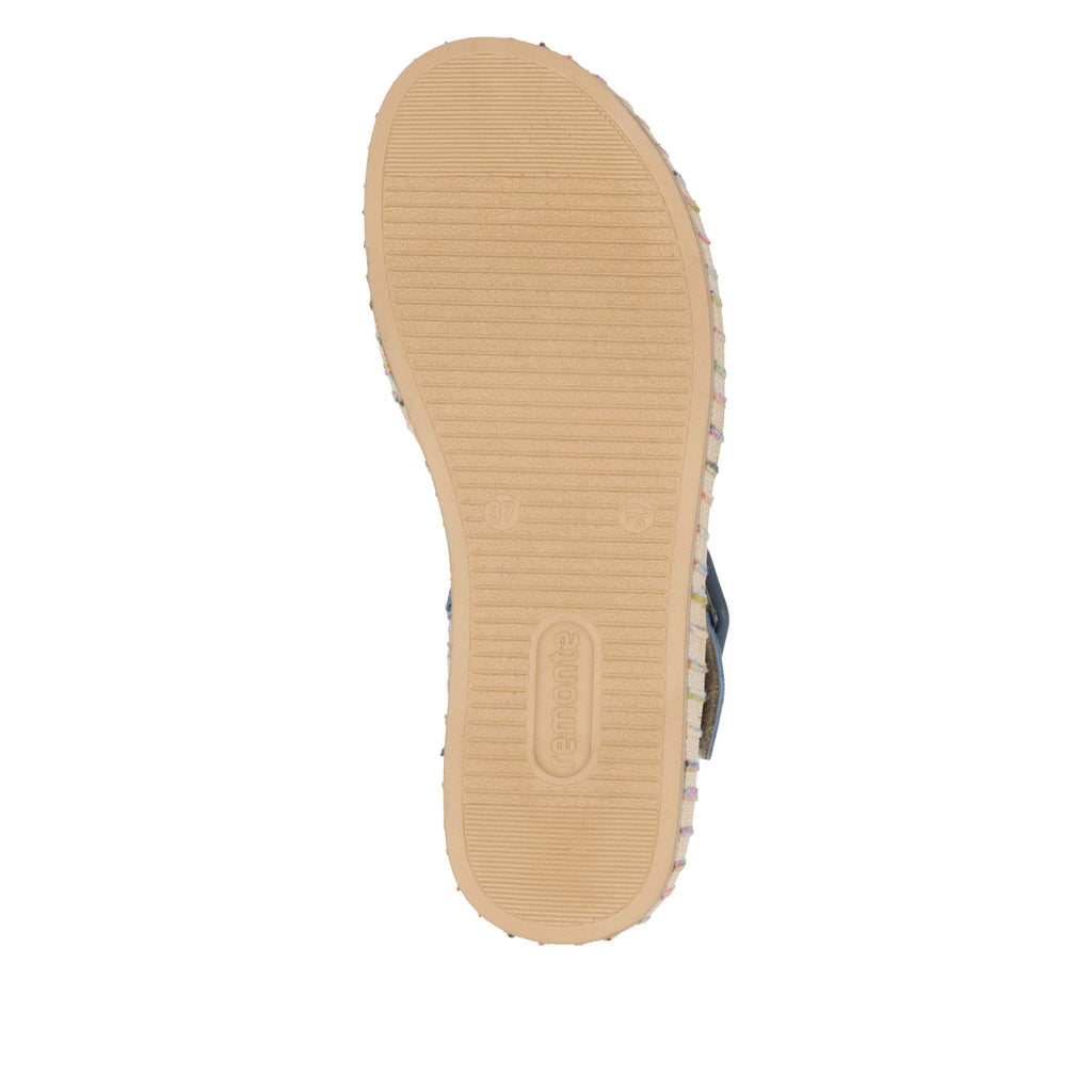 Blue Hook & Loop Sandals for Women | Remonte D1N54-12